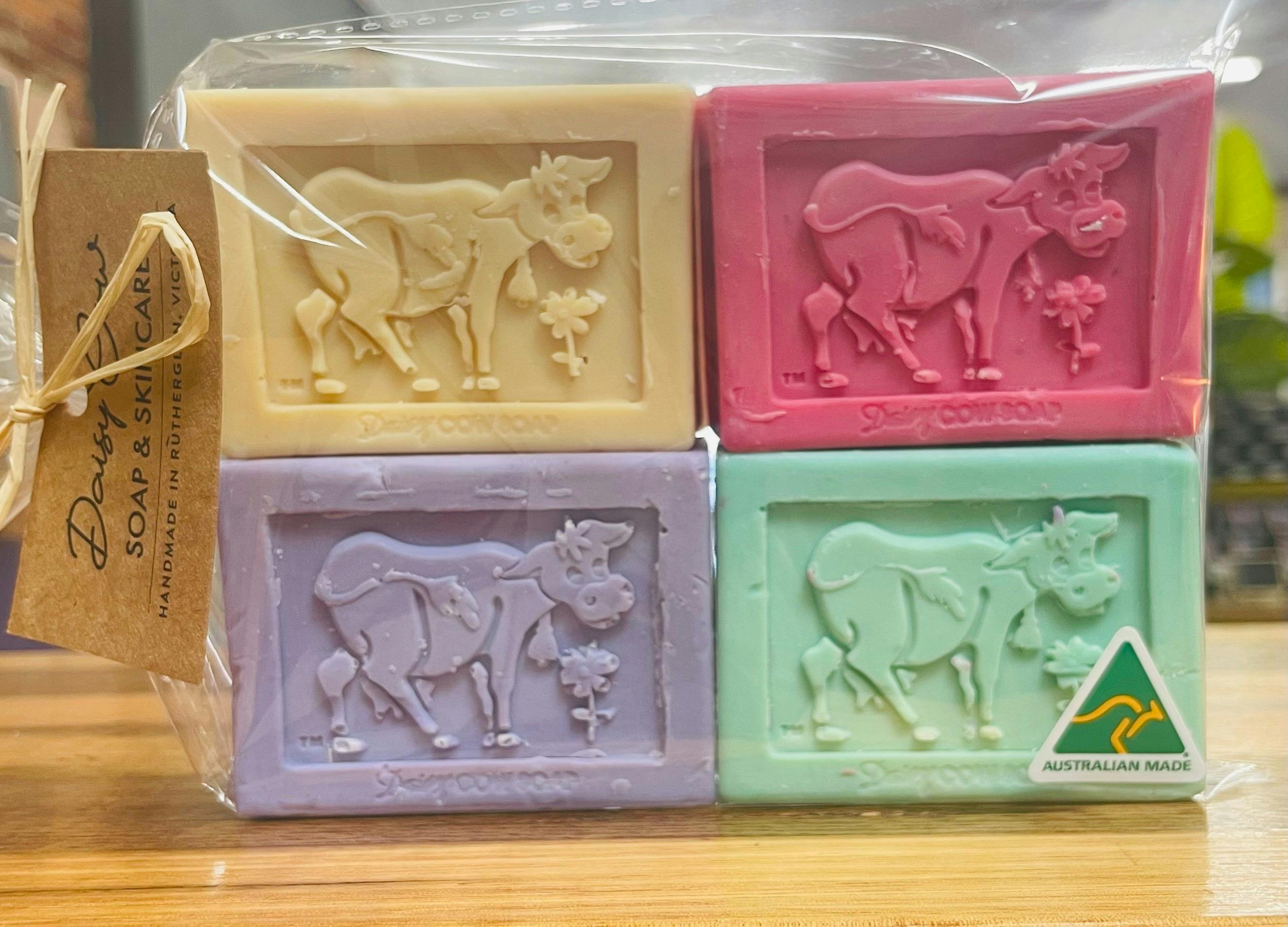 Set of 4 Daisy Cow Soaps