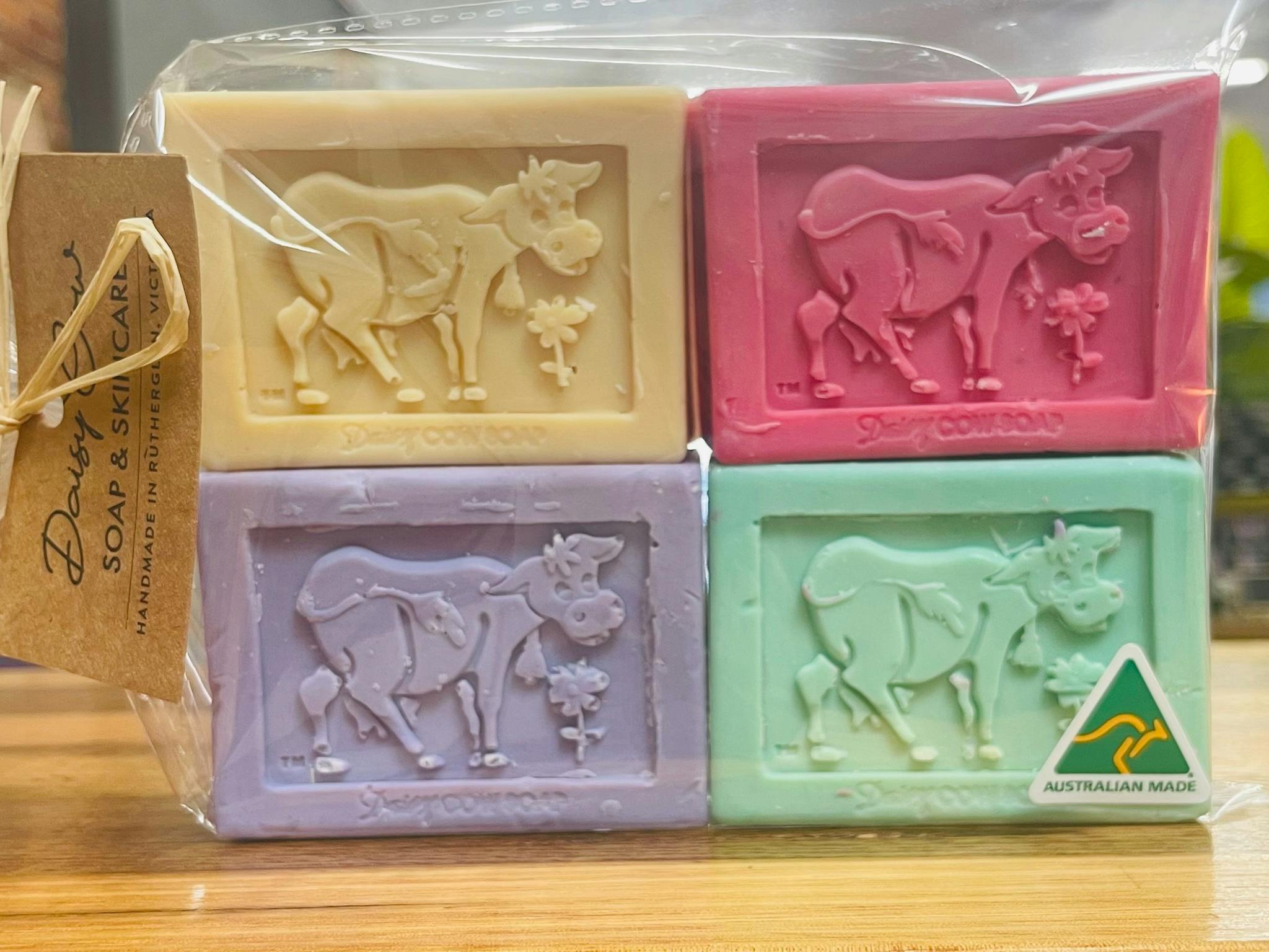 Set of 4 Daisy Cow Soaps