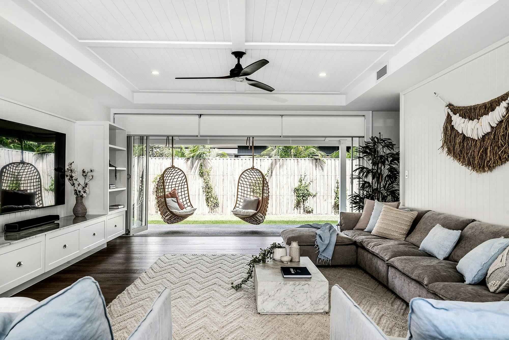 Orana - Byron Bay - Downstairs Living Area Looking out Towards Rear Garden