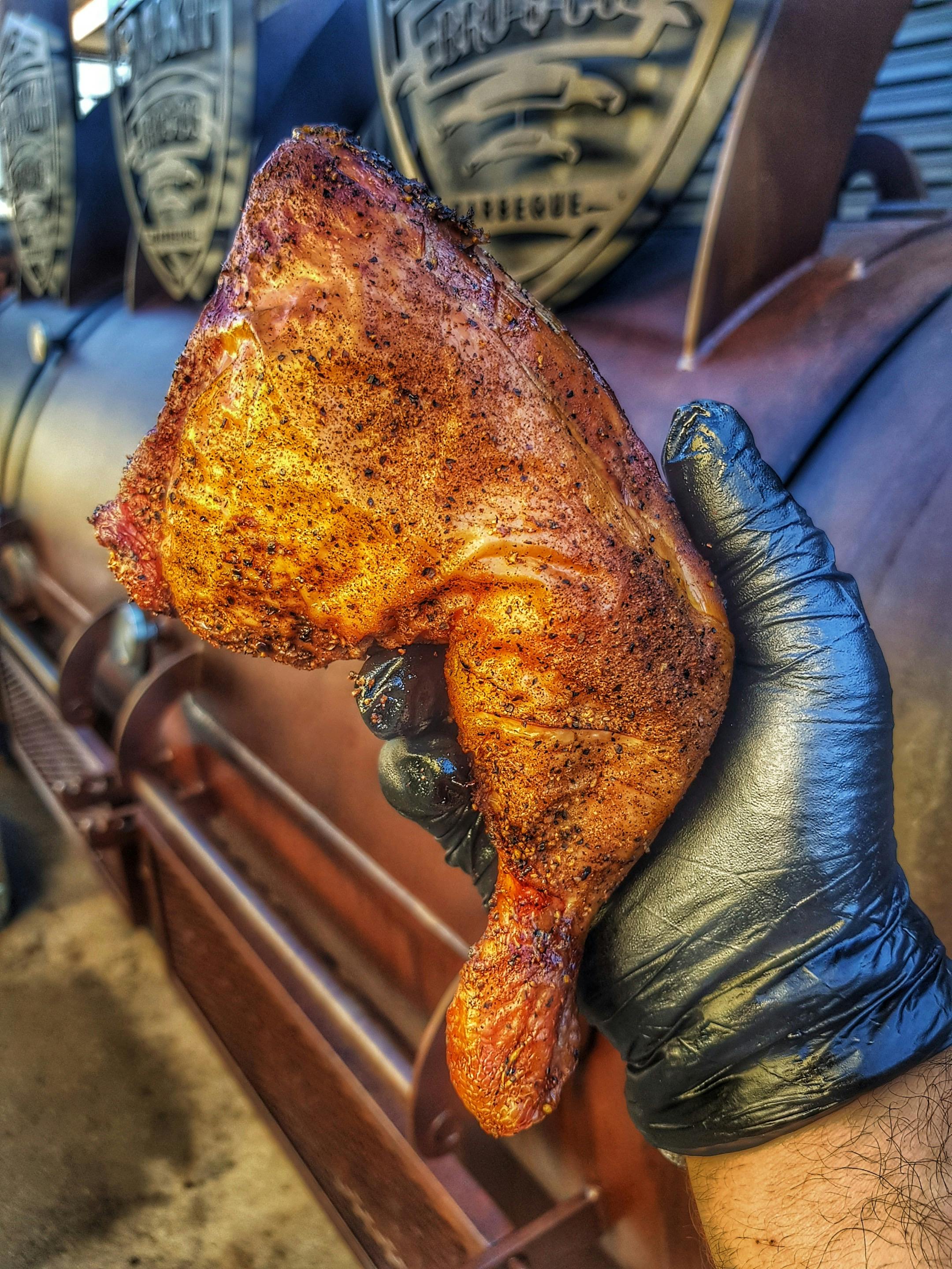 One of many quality meats we smoke daily for your enjoyment.