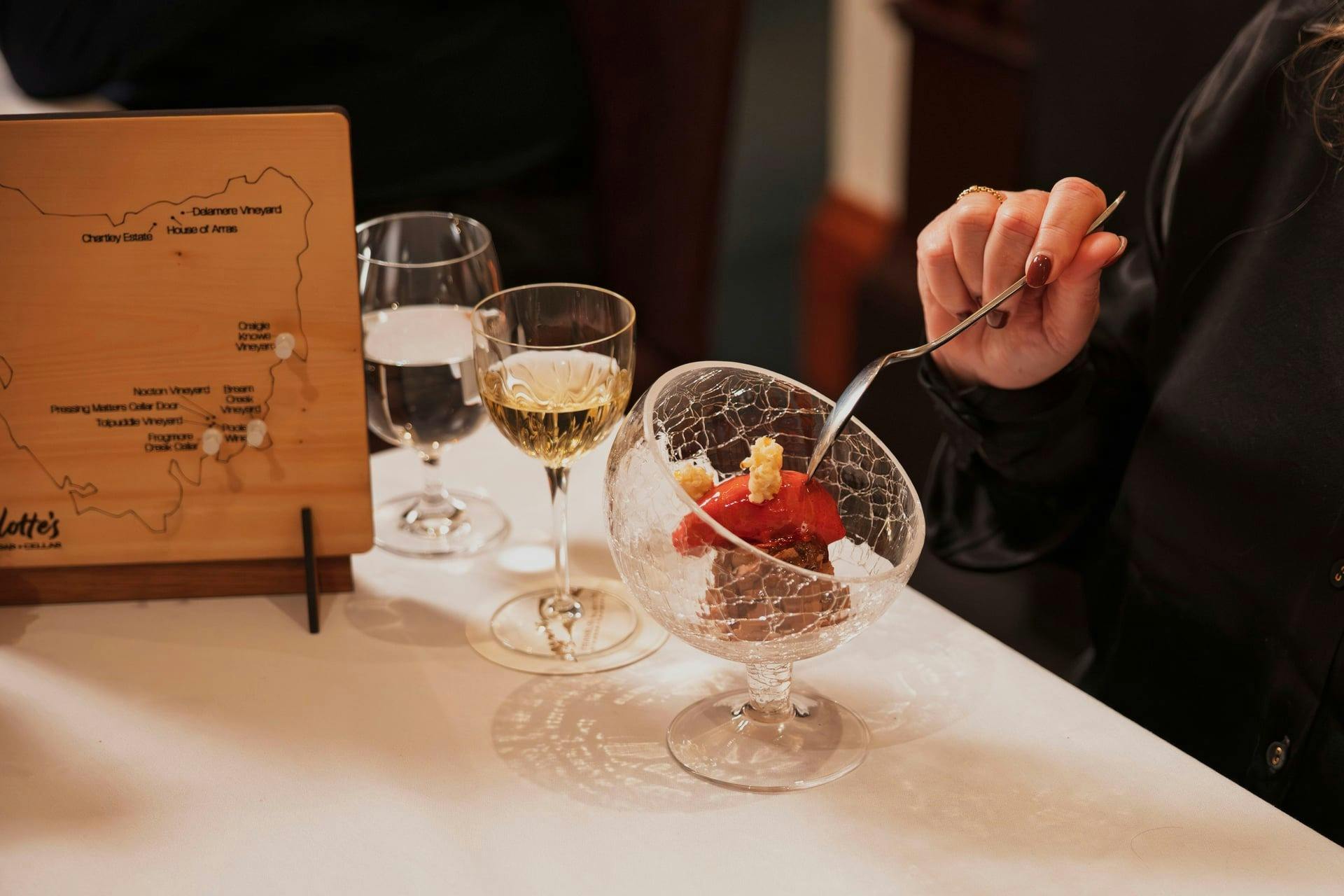 Guest dining expereince at Charlotte's Restaurant