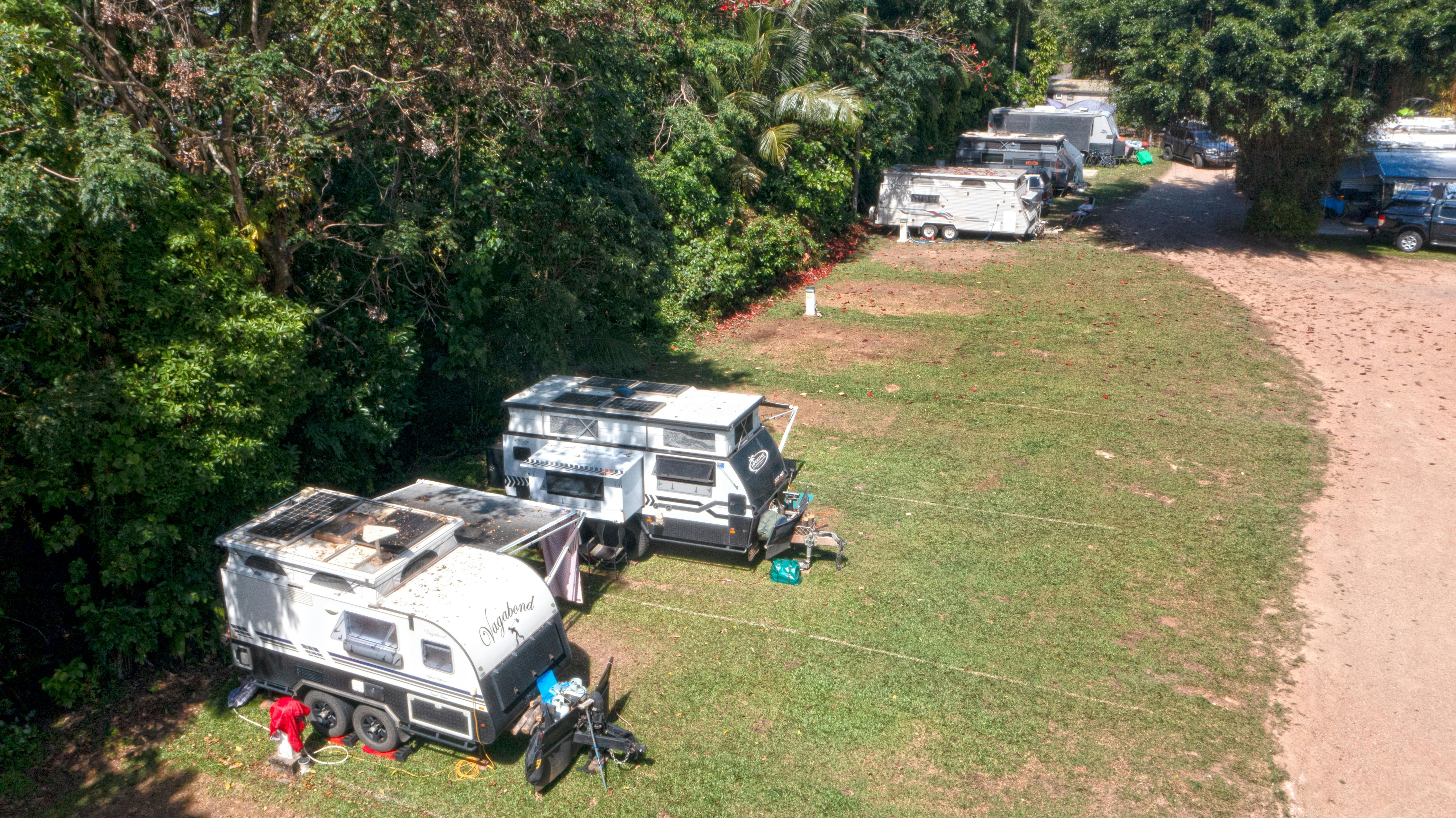 Large Powered site on grass
