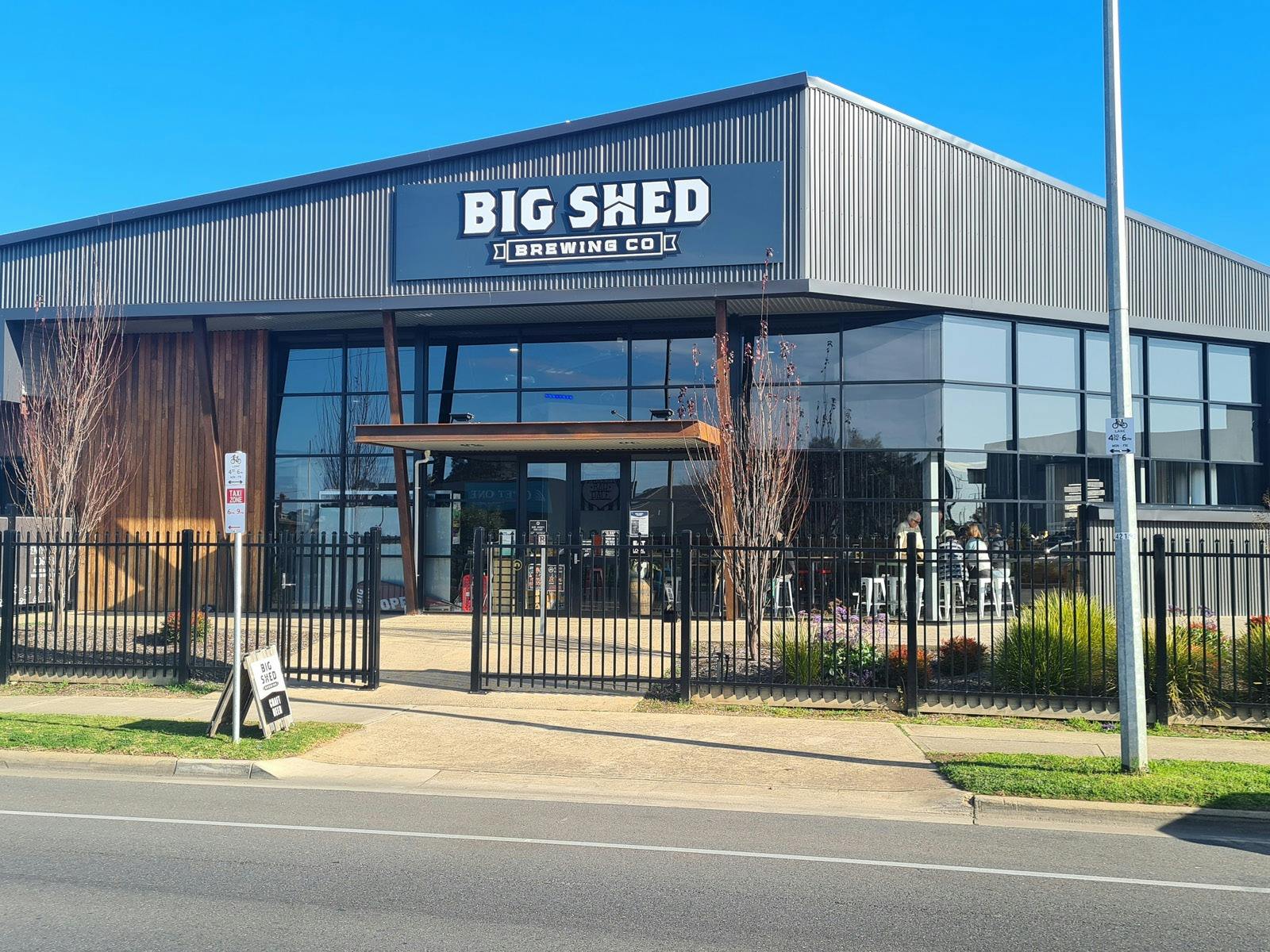 Entrance of Big Shed taproom