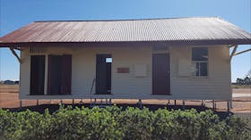 This building is the original Cheepie Railway Station, relocataed in Quilpie February 2017