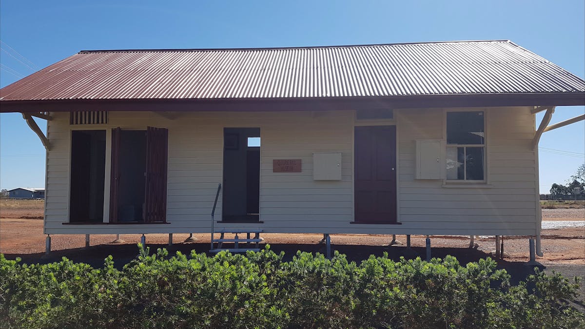 This building is the original Cheepie Railway Station, relocataed in Quilpie February 2017