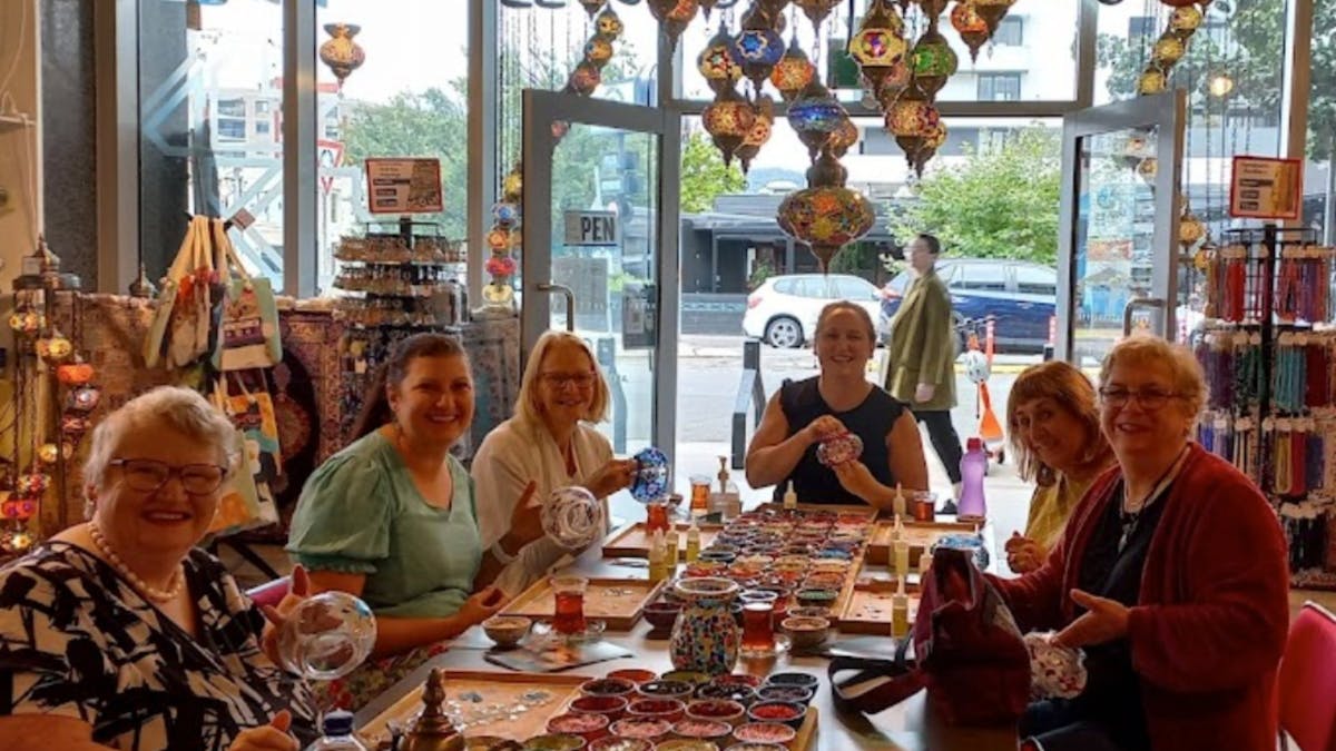 Art Masterclass Mosaic Lamp Making Workshop