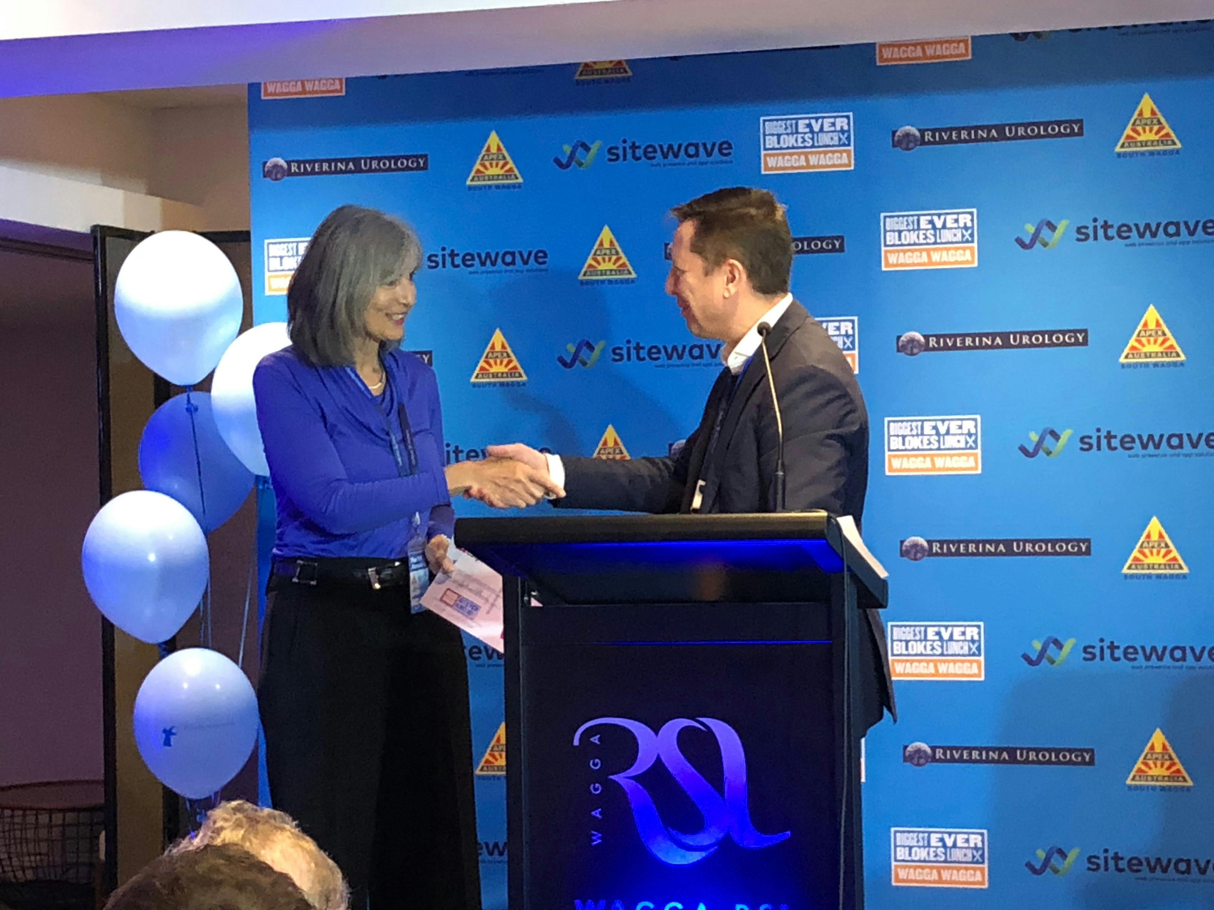 $25,000 Donation to Prostate Cancer Foundation of Australia  Manager