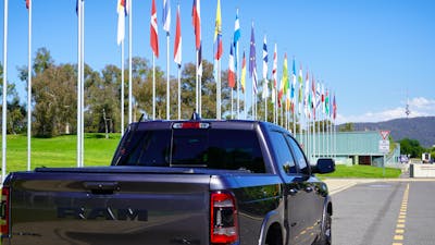 Canberra Sightseeing Tour International Flag Display Lake Burley Griffin