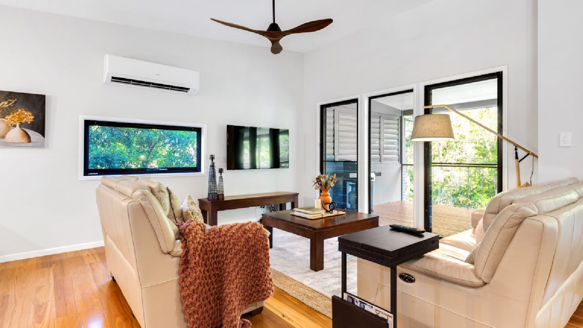 Lounge area with Smart TV