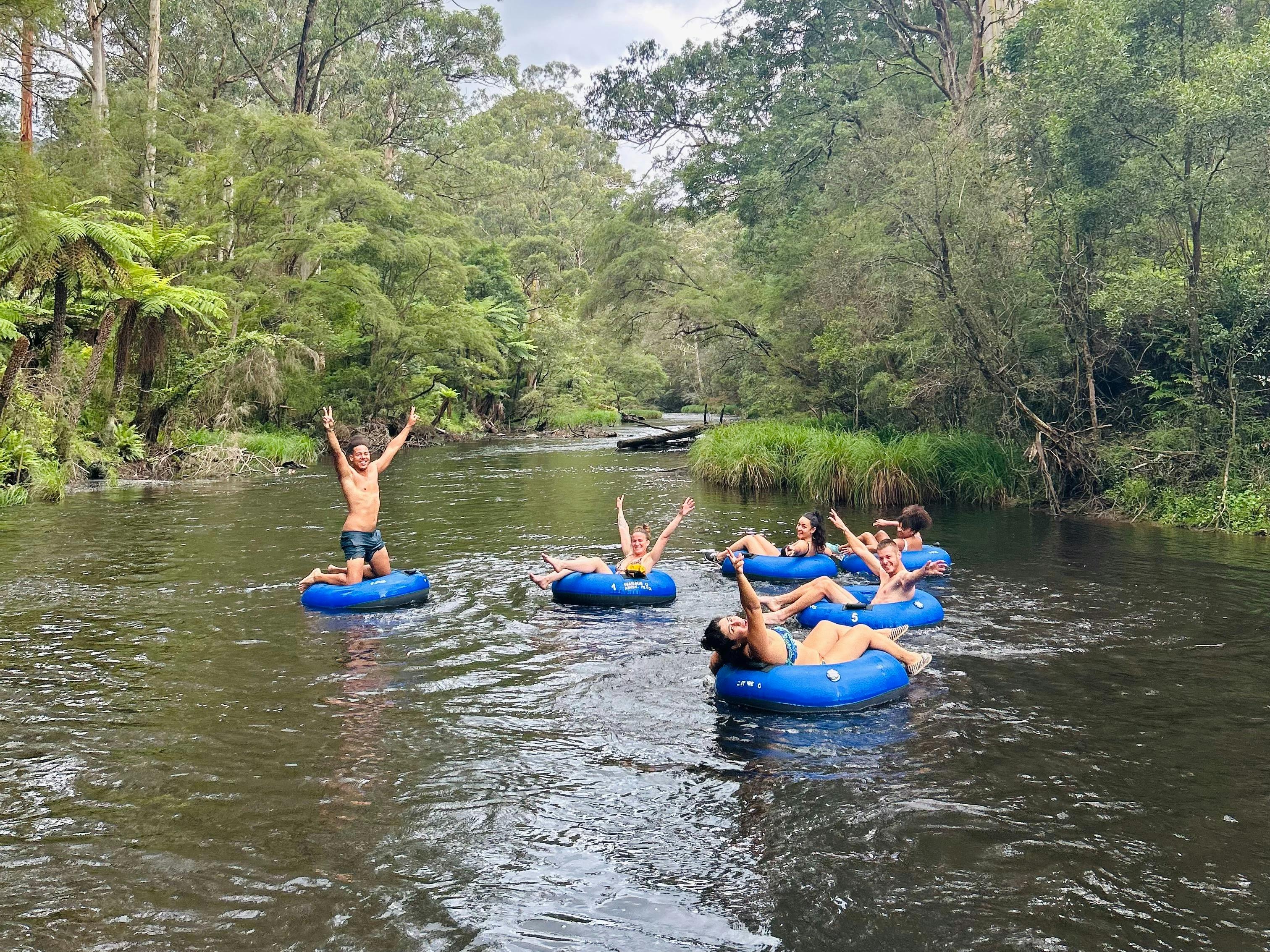 River tubing on the Yarra River in Warburton