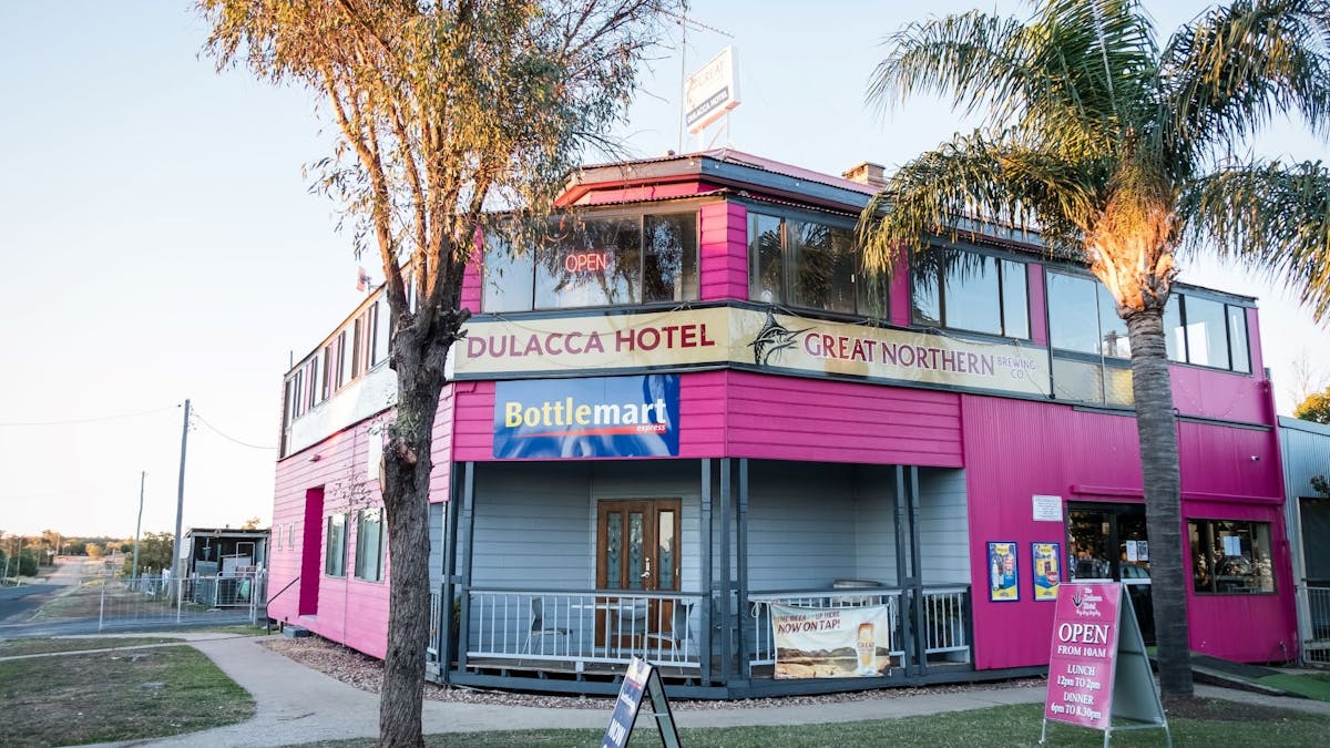 "The Pink Pub on the Hill"