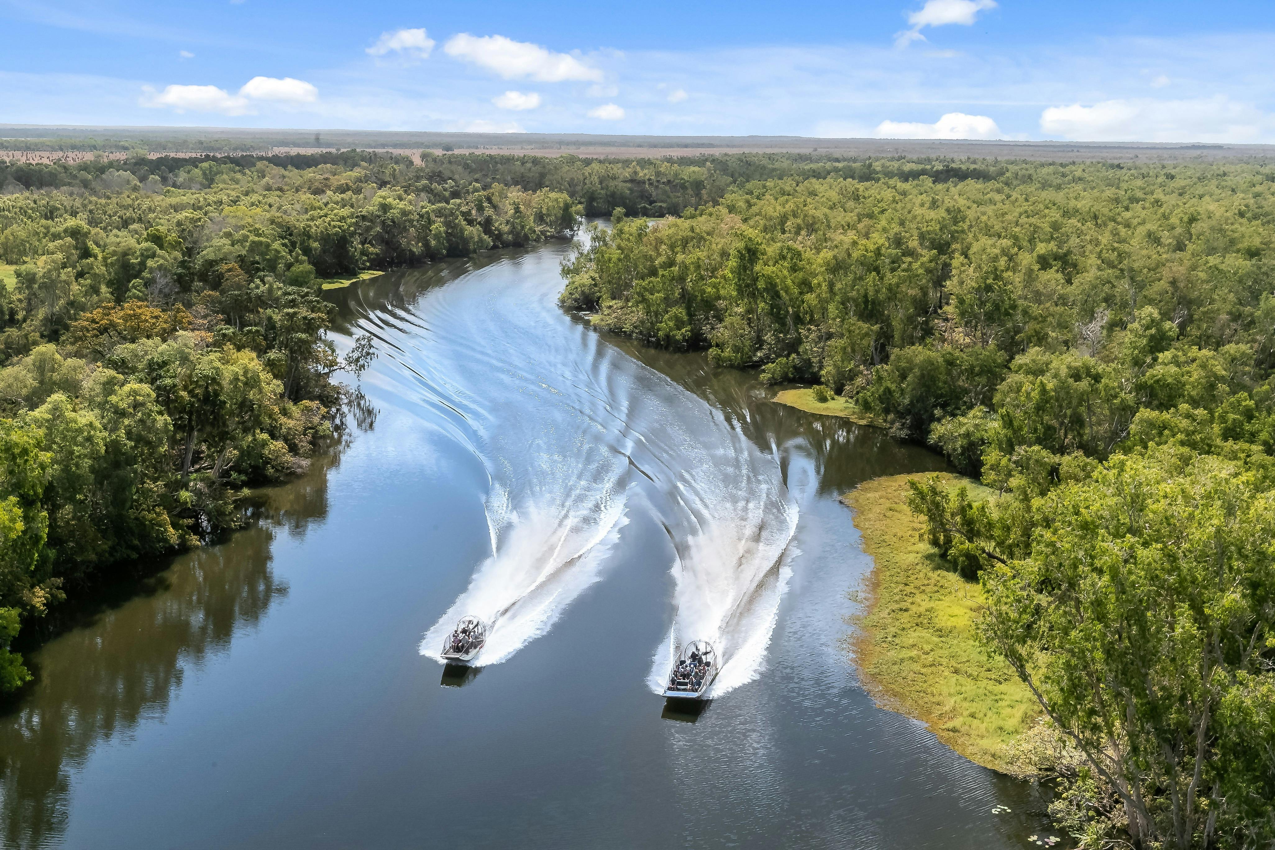 Airboats on Sweet's Lagoon