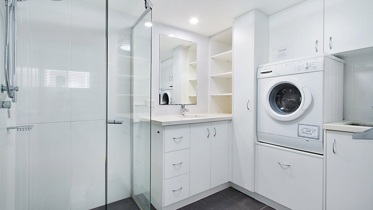 Bathroom With Washing Machine