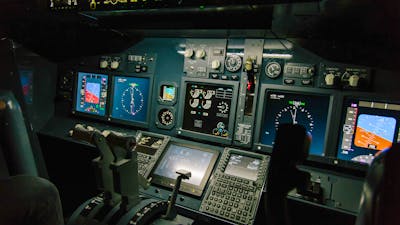 Jet Flight Simulator Instruments