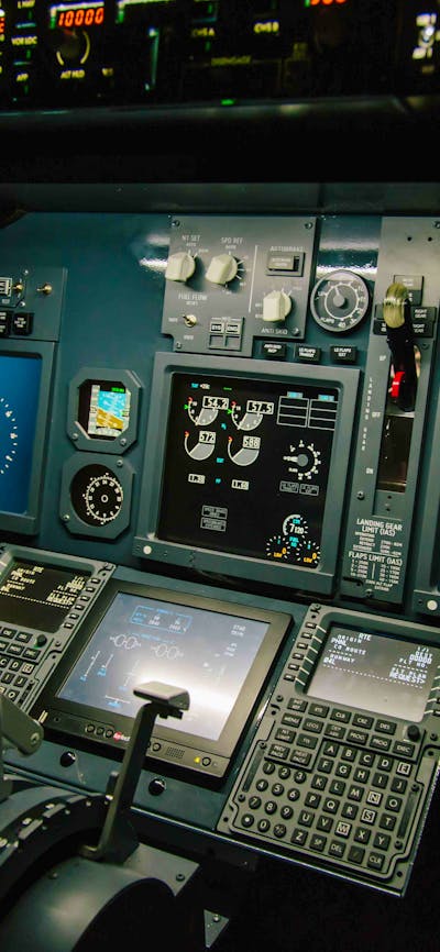 Jet Flight Simulator Instruments