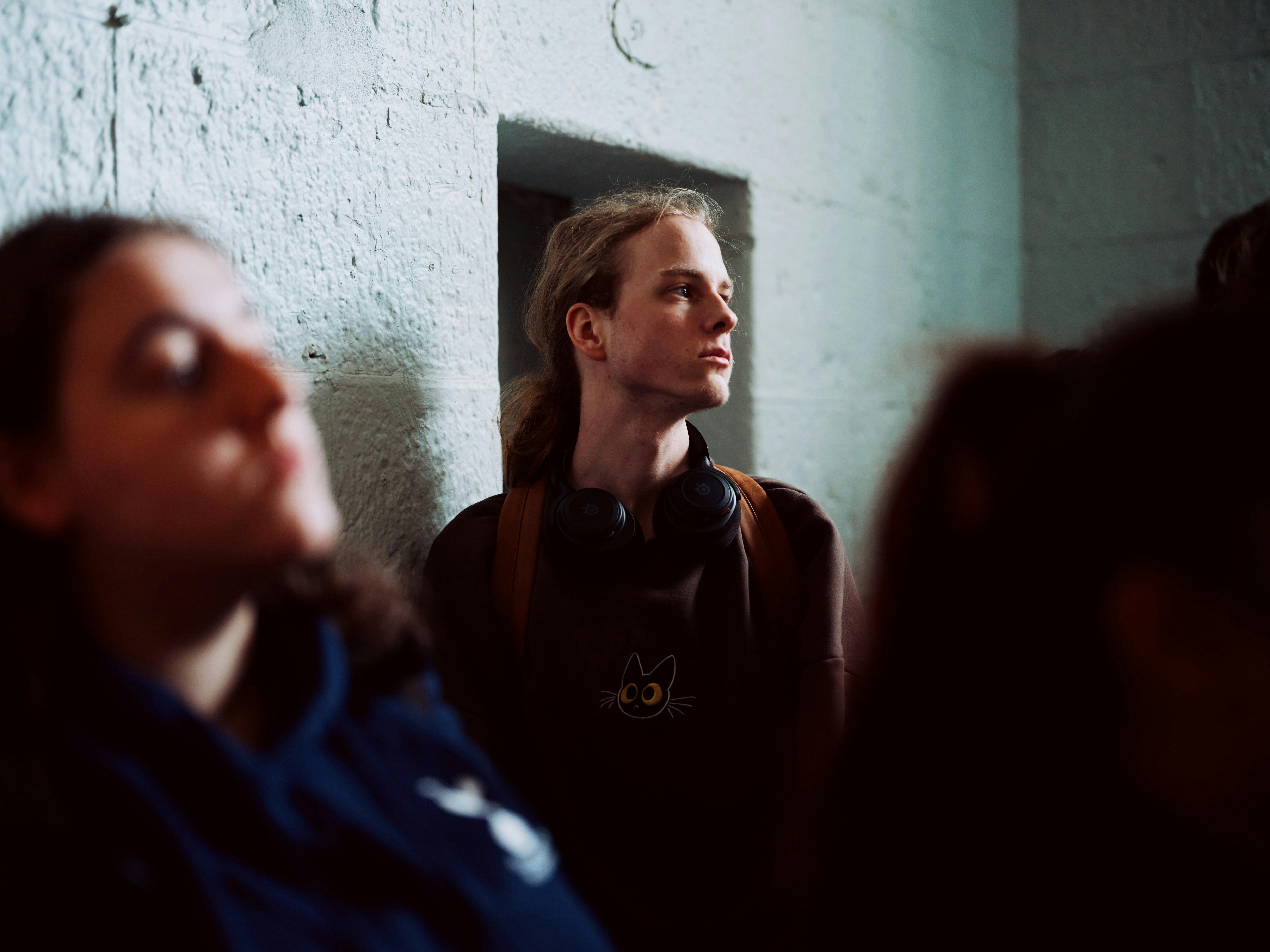 Person looking deeply