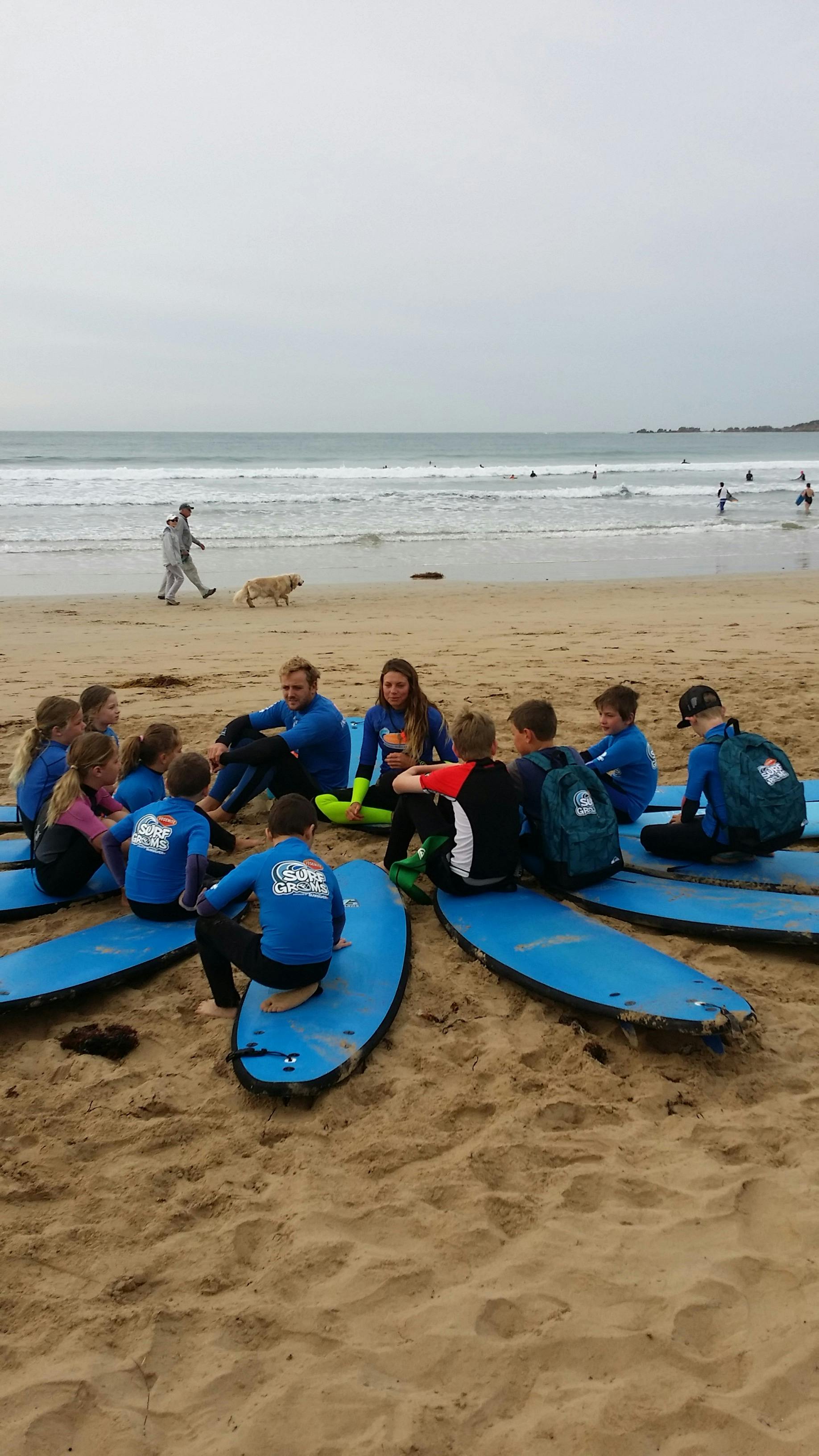 Lesson on the beach Anglesea