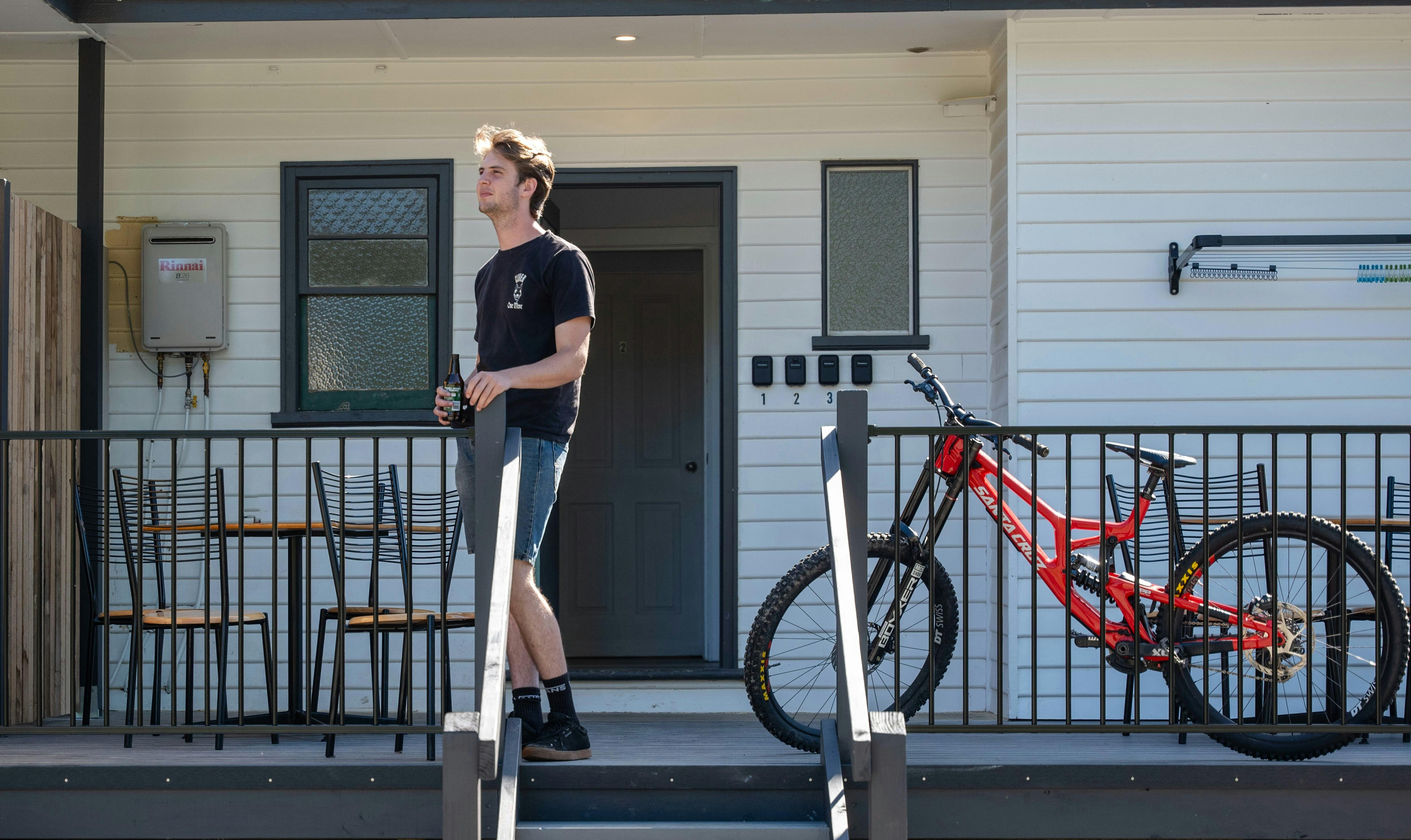 Balcony at Maydena Lodge