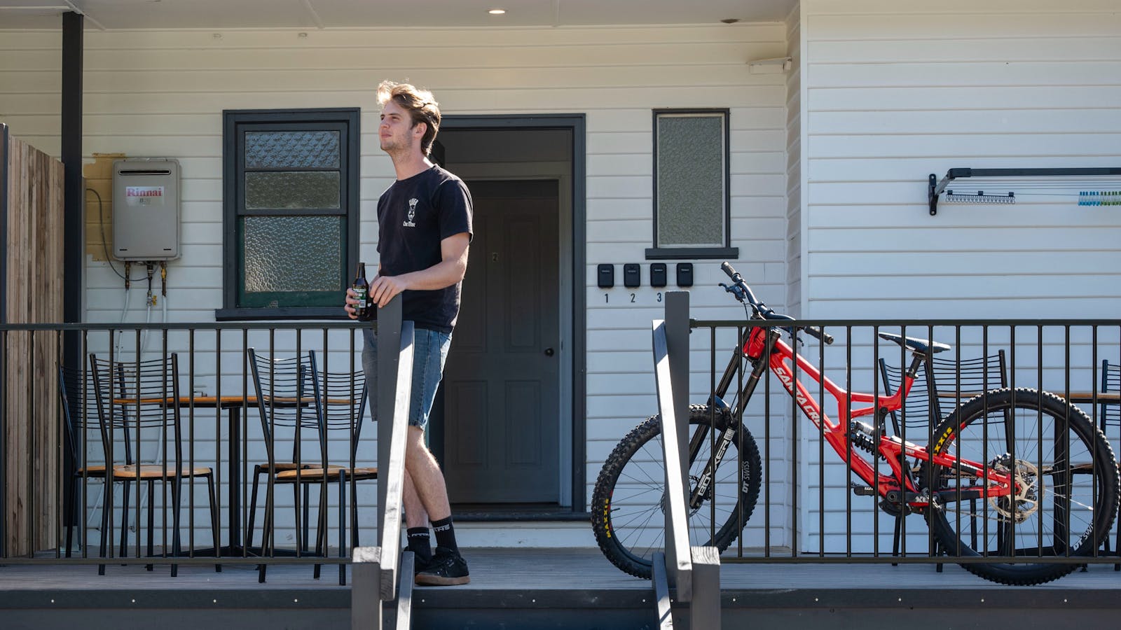 Balcony at Maydena Lodge