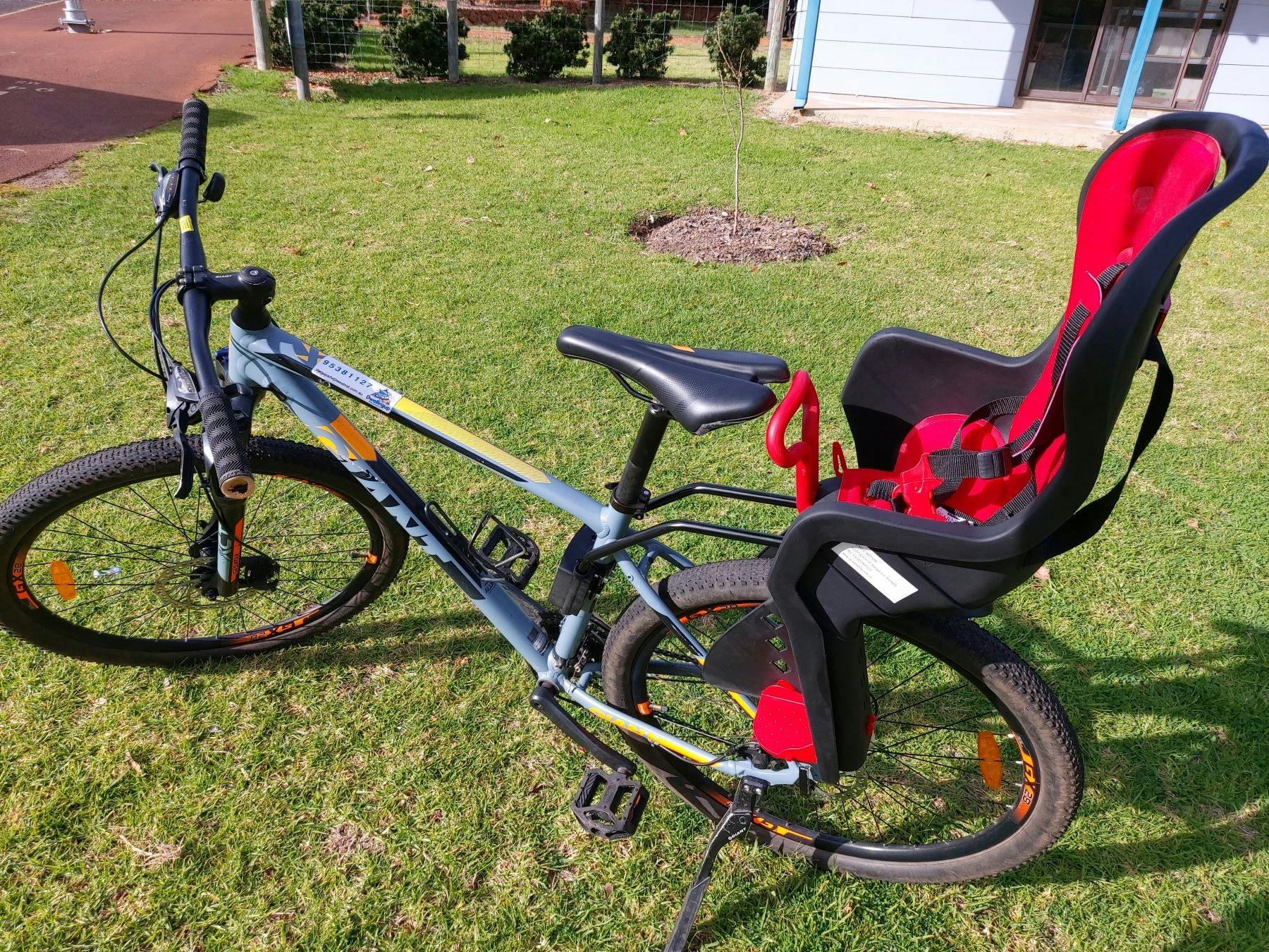 Rear mounted child carrier