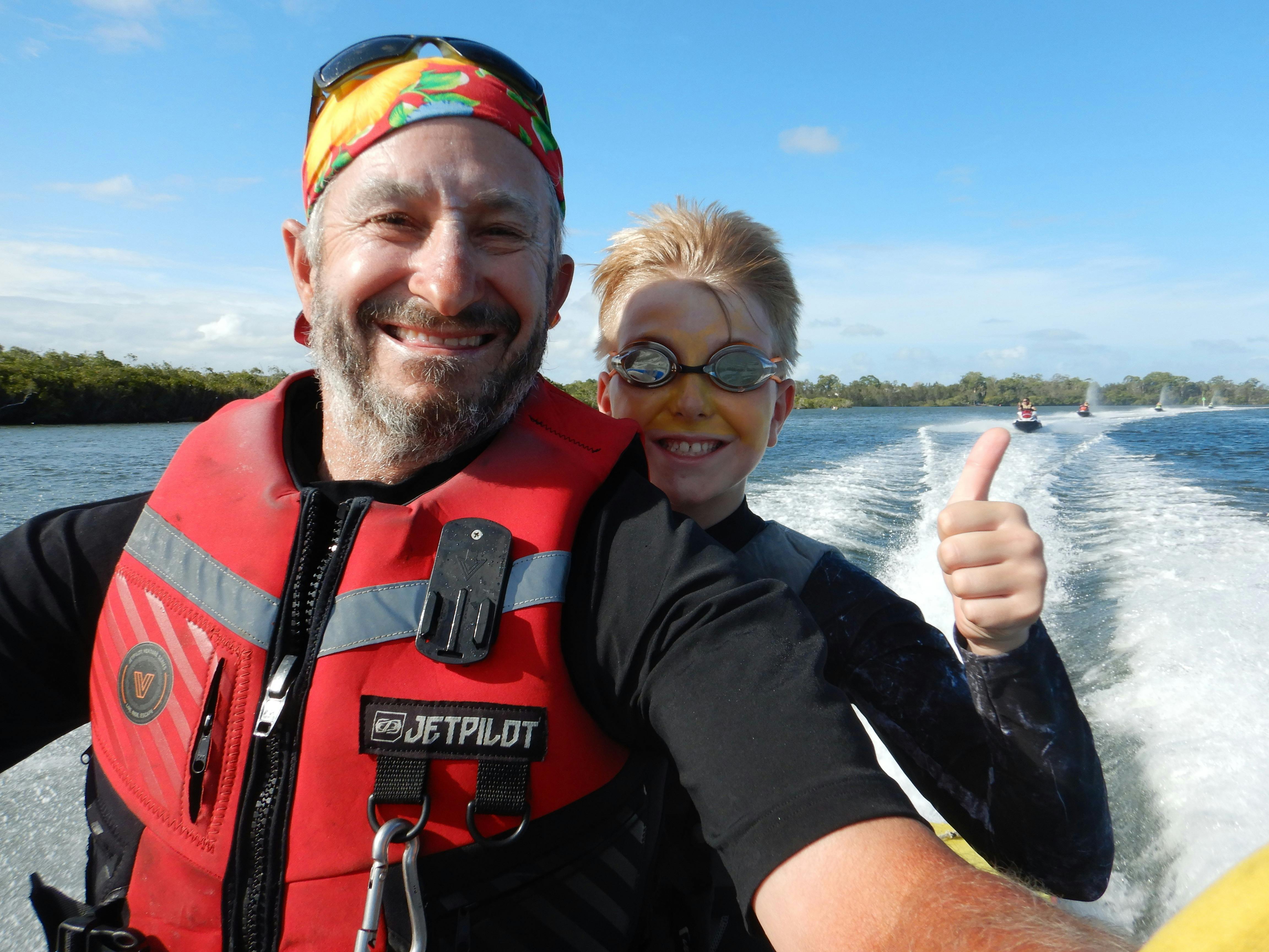 Our guide's are highly trained marine experts - put a passenger on the back .