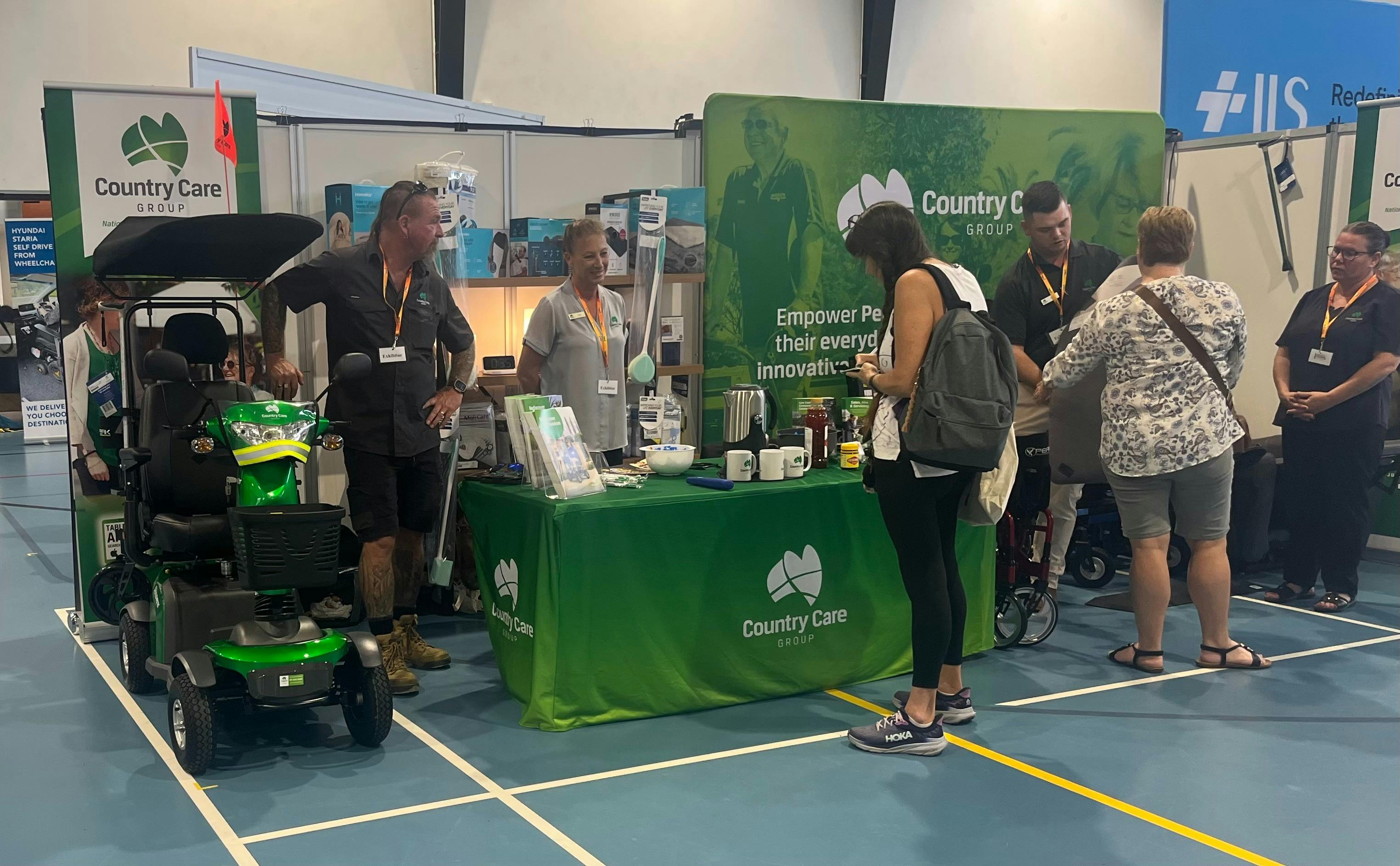 People visiting the Country Care site at RDE Bundaberg