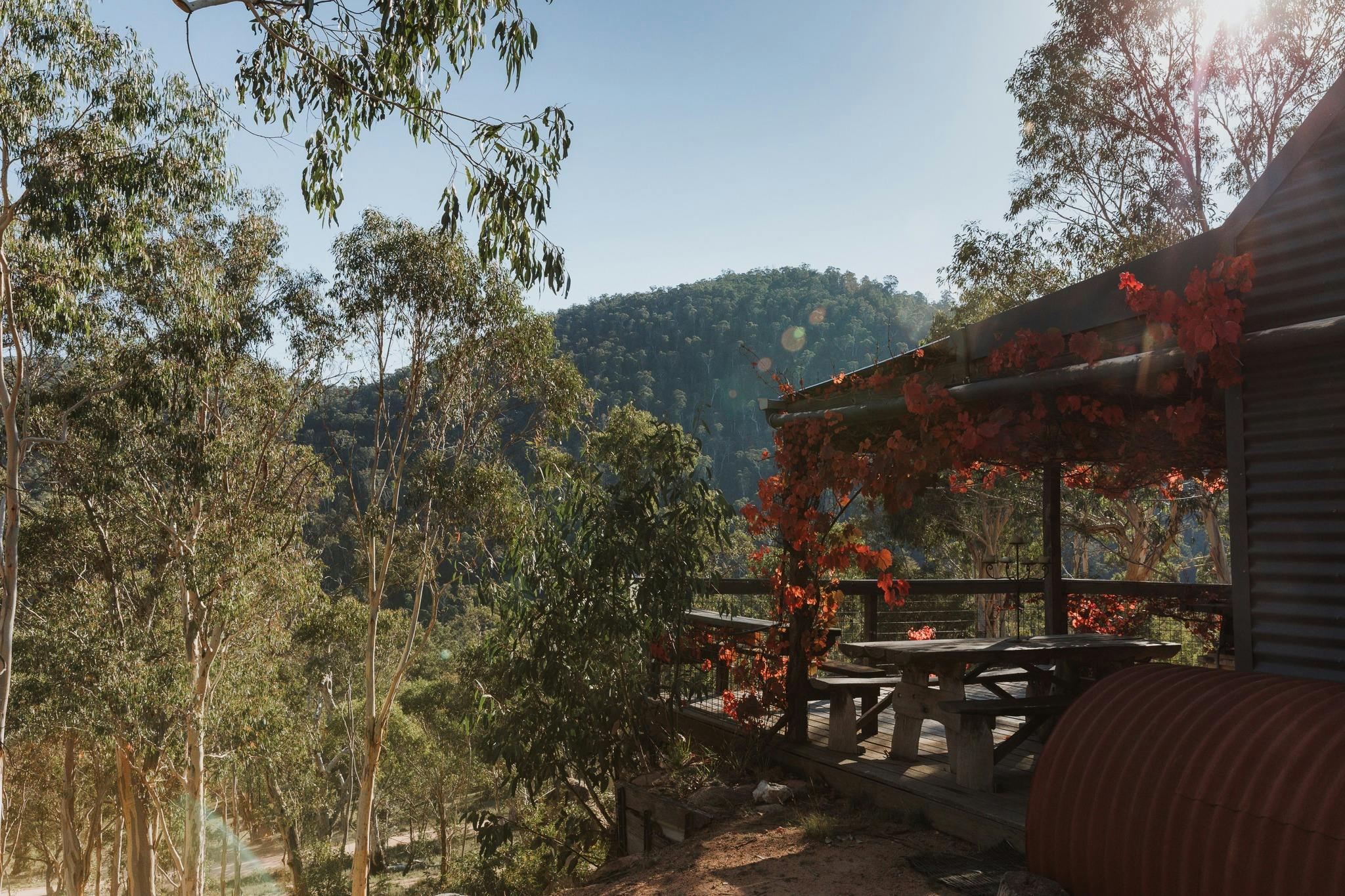 Take in the serene beauty of the Bundara Valley from the comfort of the deck.