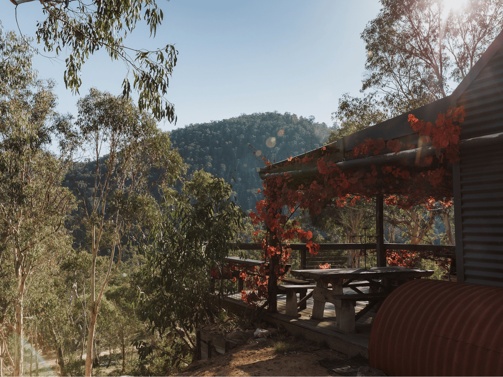 Take in the serene beauty of the Bundara Valley from the comfort of the deck.