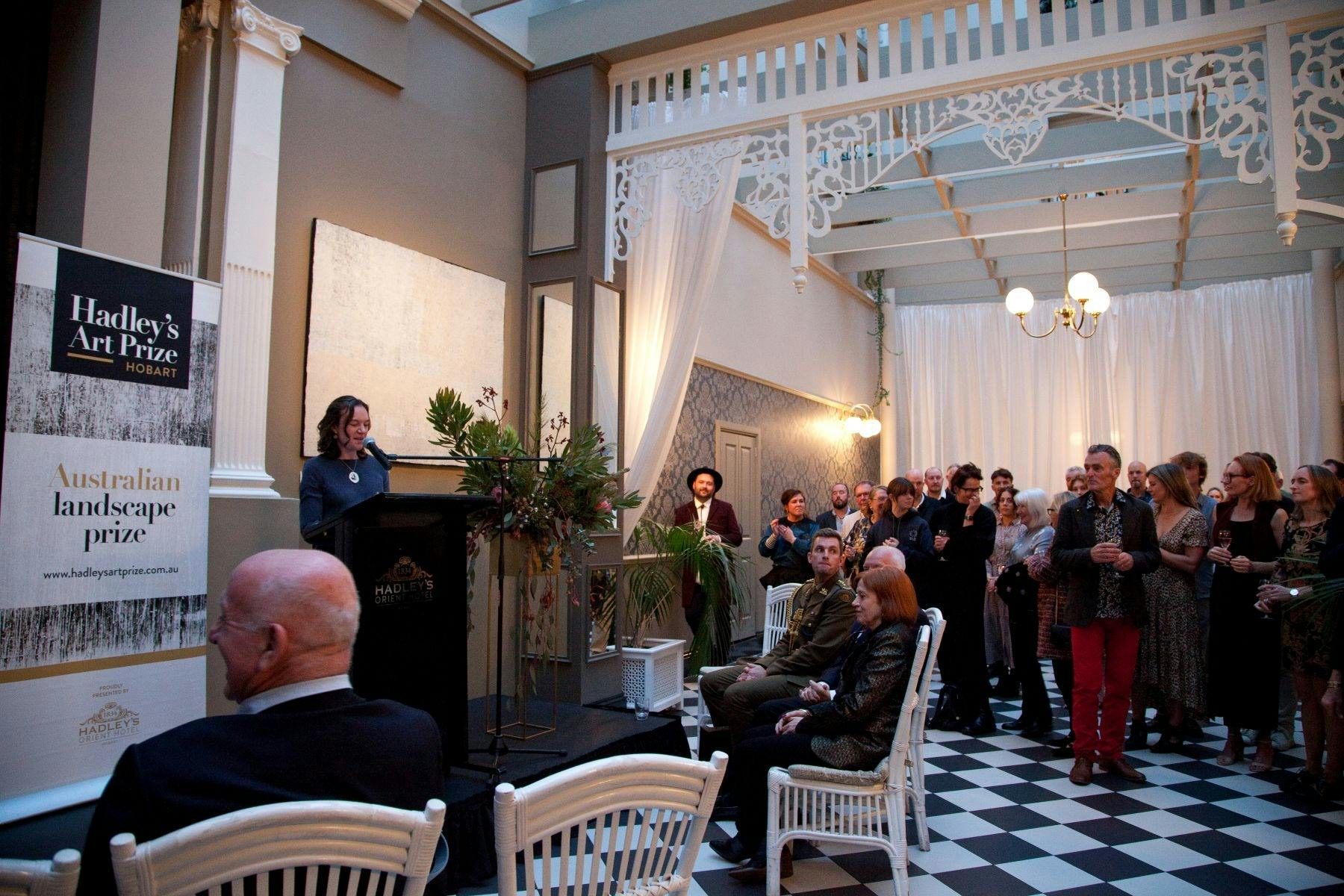 Hadley's Art Prize Exhibition opening in Hobart, Tasmania