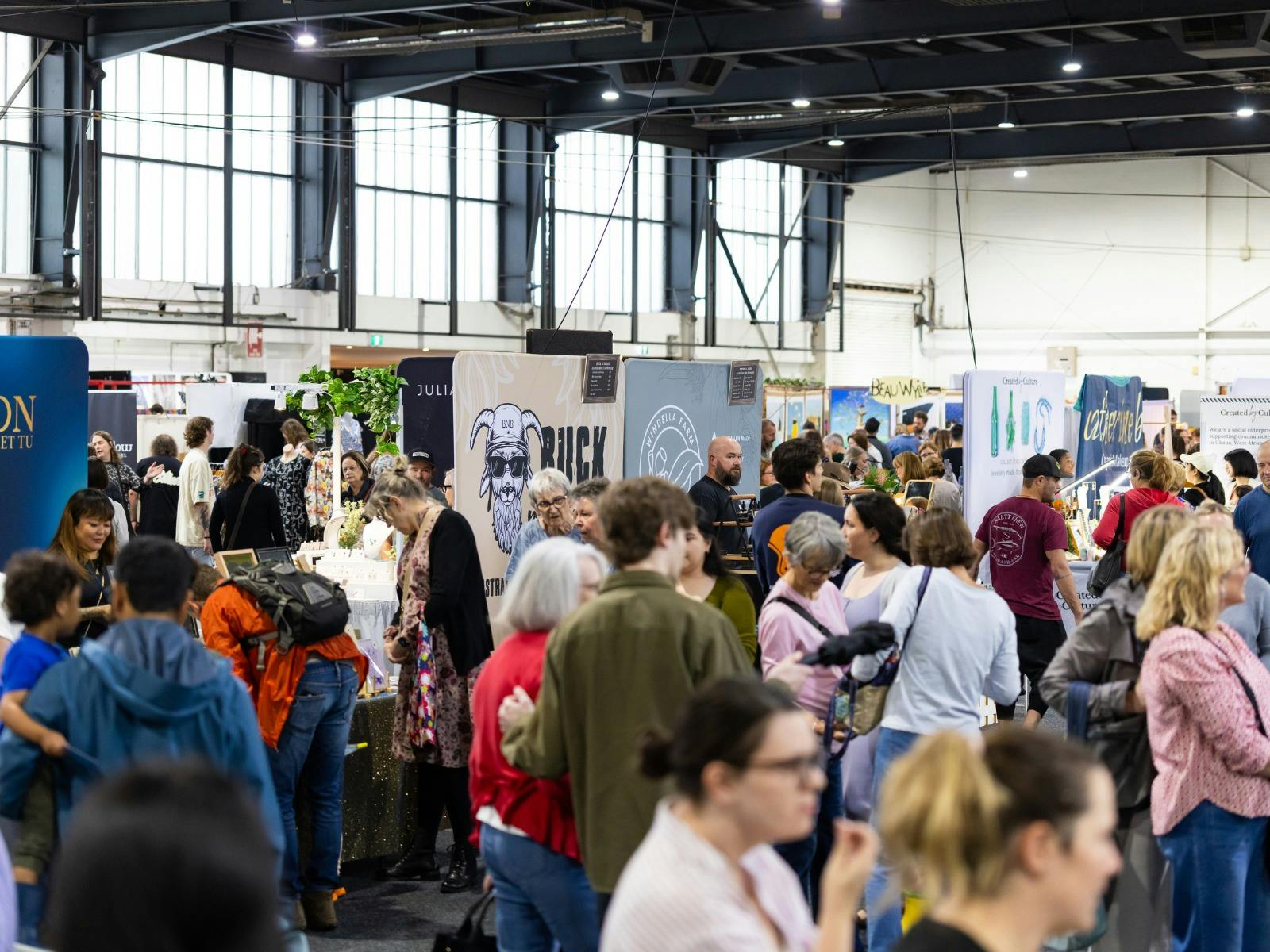 Crowds at the Handmade Market