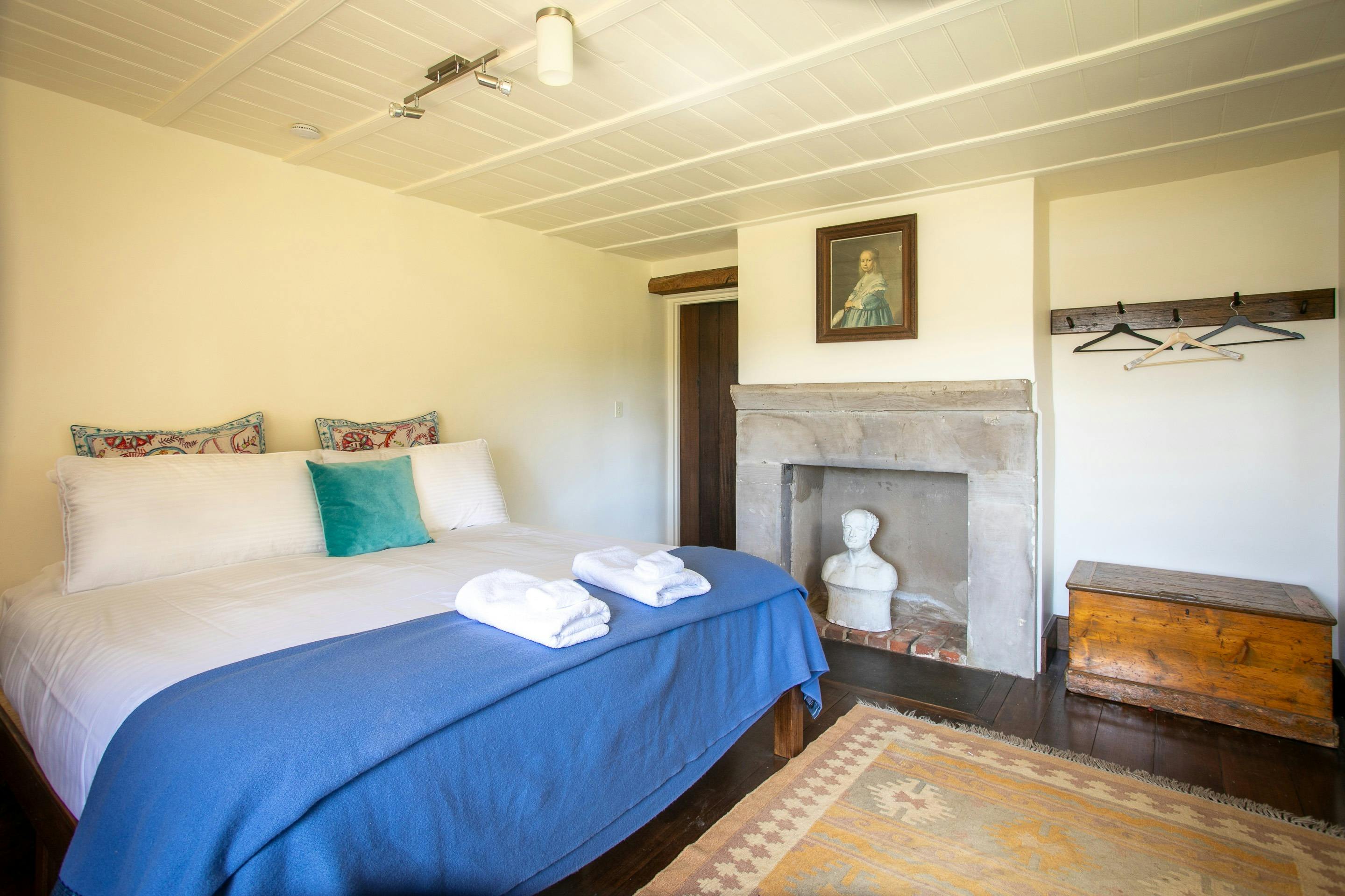 Main bedroom with King sized bed.