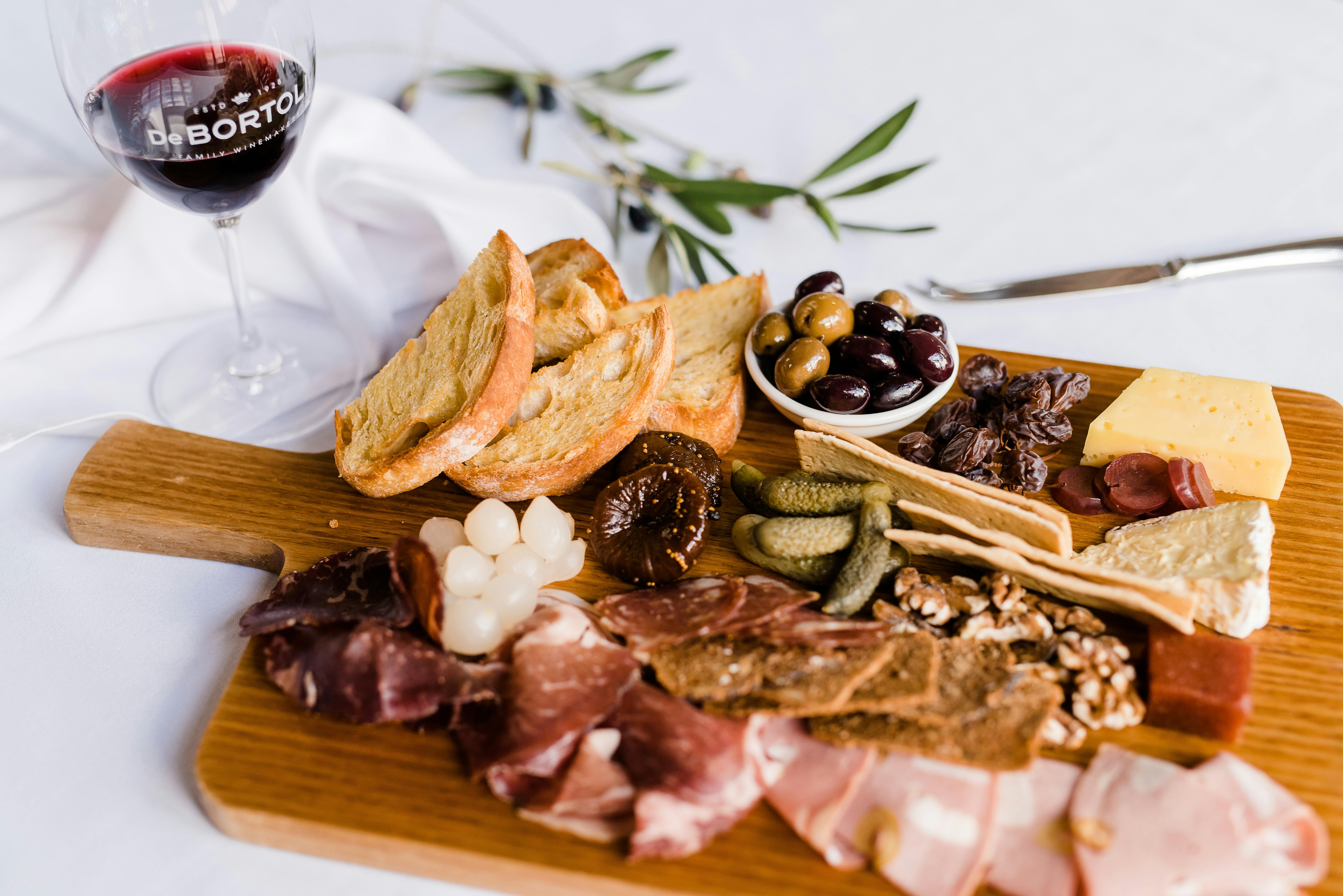 De Bortoli Rutherglen Estate cellar door produce platter