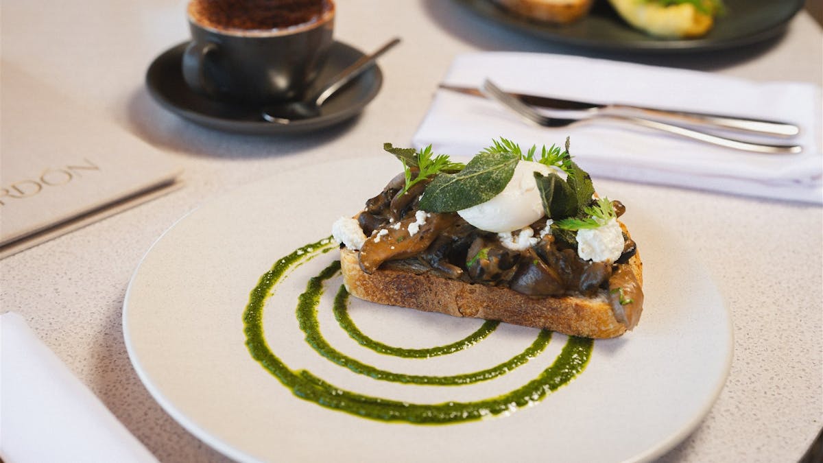 cardon at pelican waters golf club mushrooms on toast