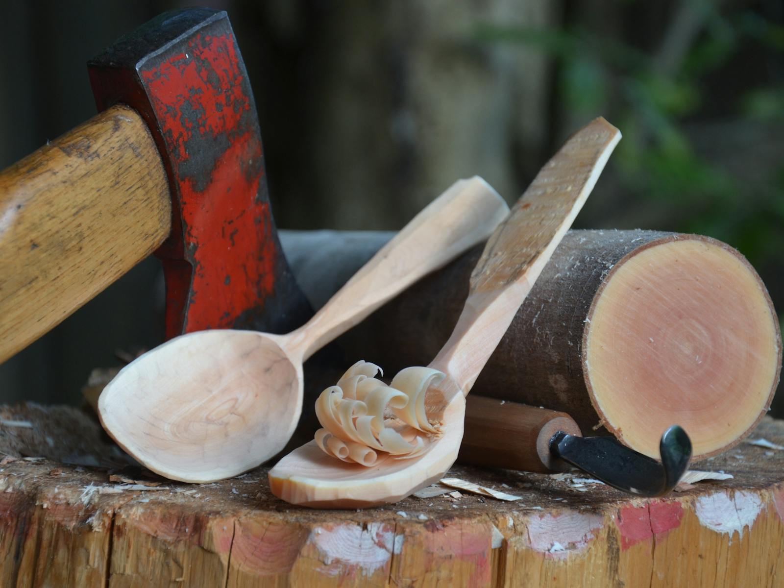 Timber saved from Tarkine Logging Coup- Horizontal Scrub- Transformed into beautiful Eating Spoons