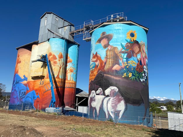 Quirindi Silo Art, Light and Sound Show