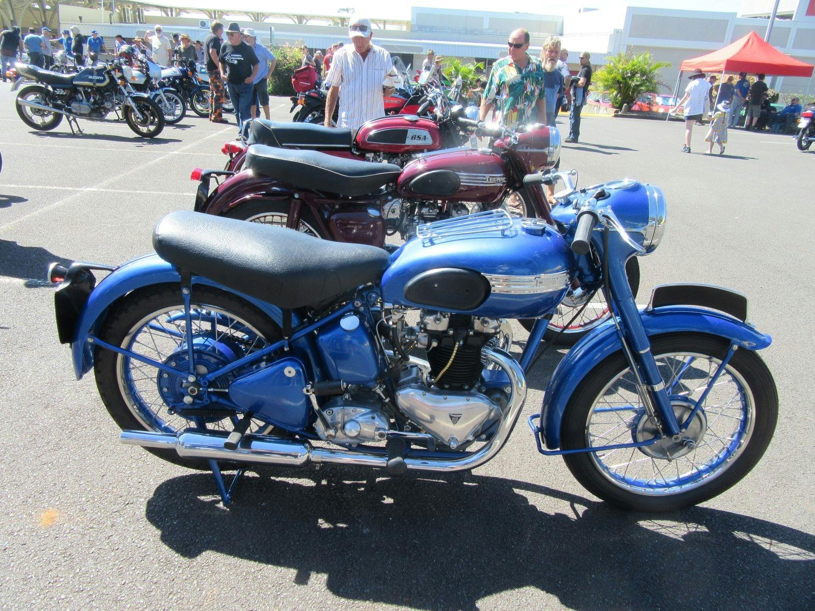 classic motorbikes on show