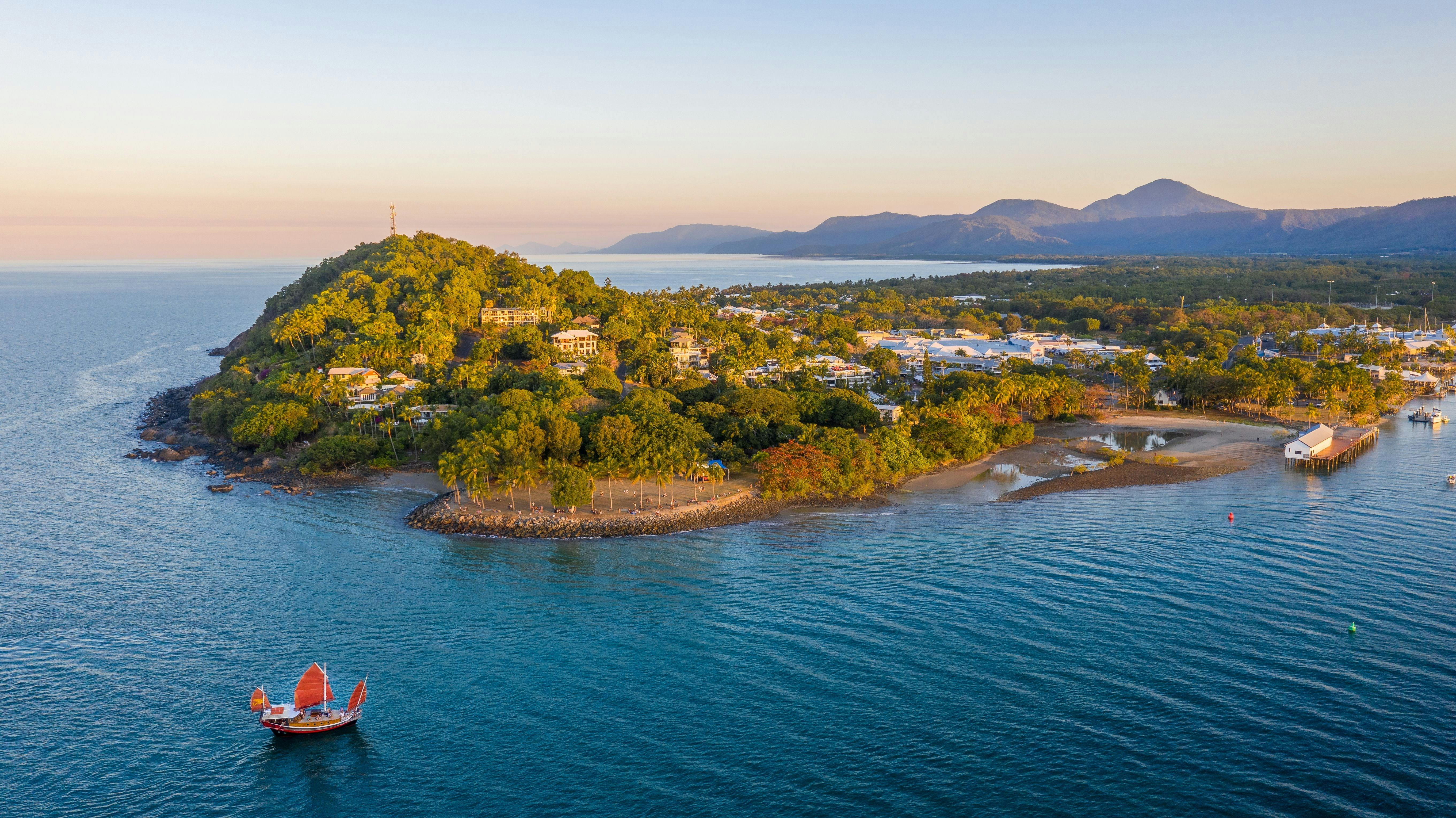 Shaolin Chinese Junk Boat Sunset Sail in Port Douglas