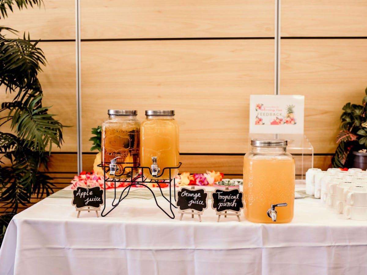 Drinks table Drinks table