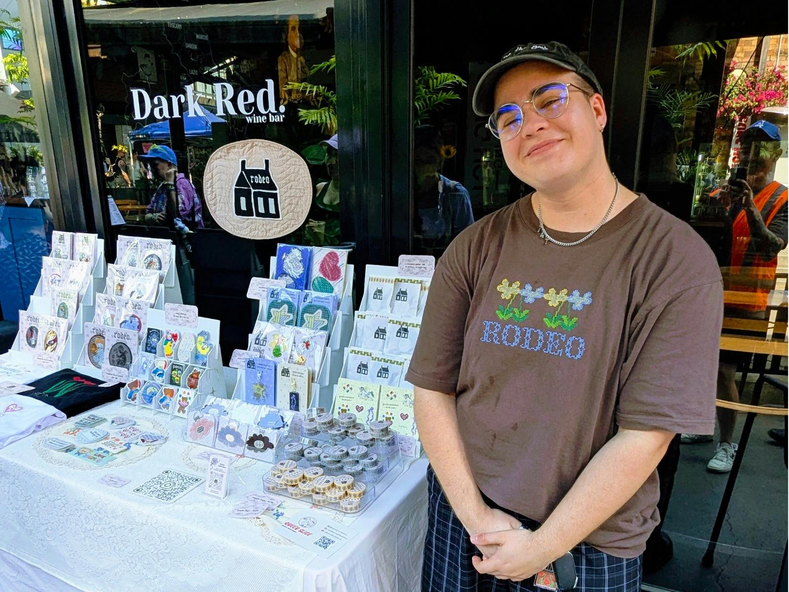 Market vendor at 2025 event