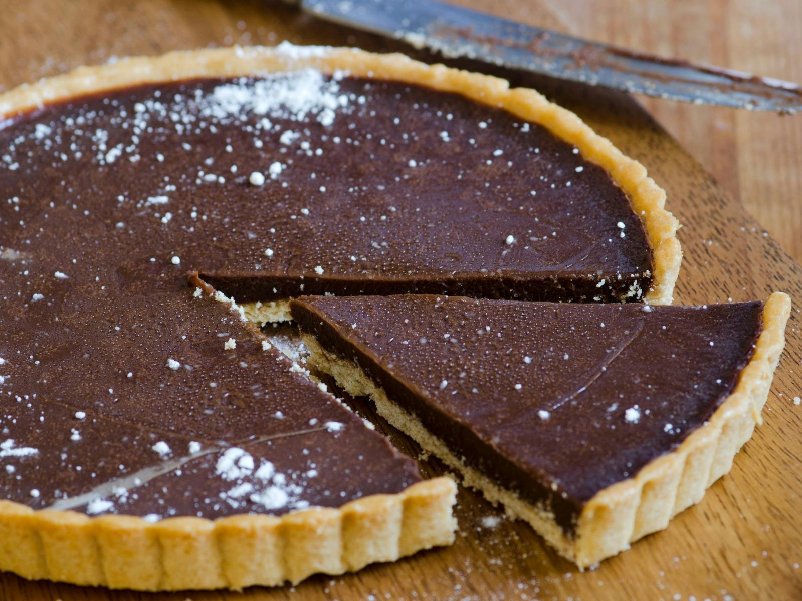 Salted Chocolate Hazelnut Tart