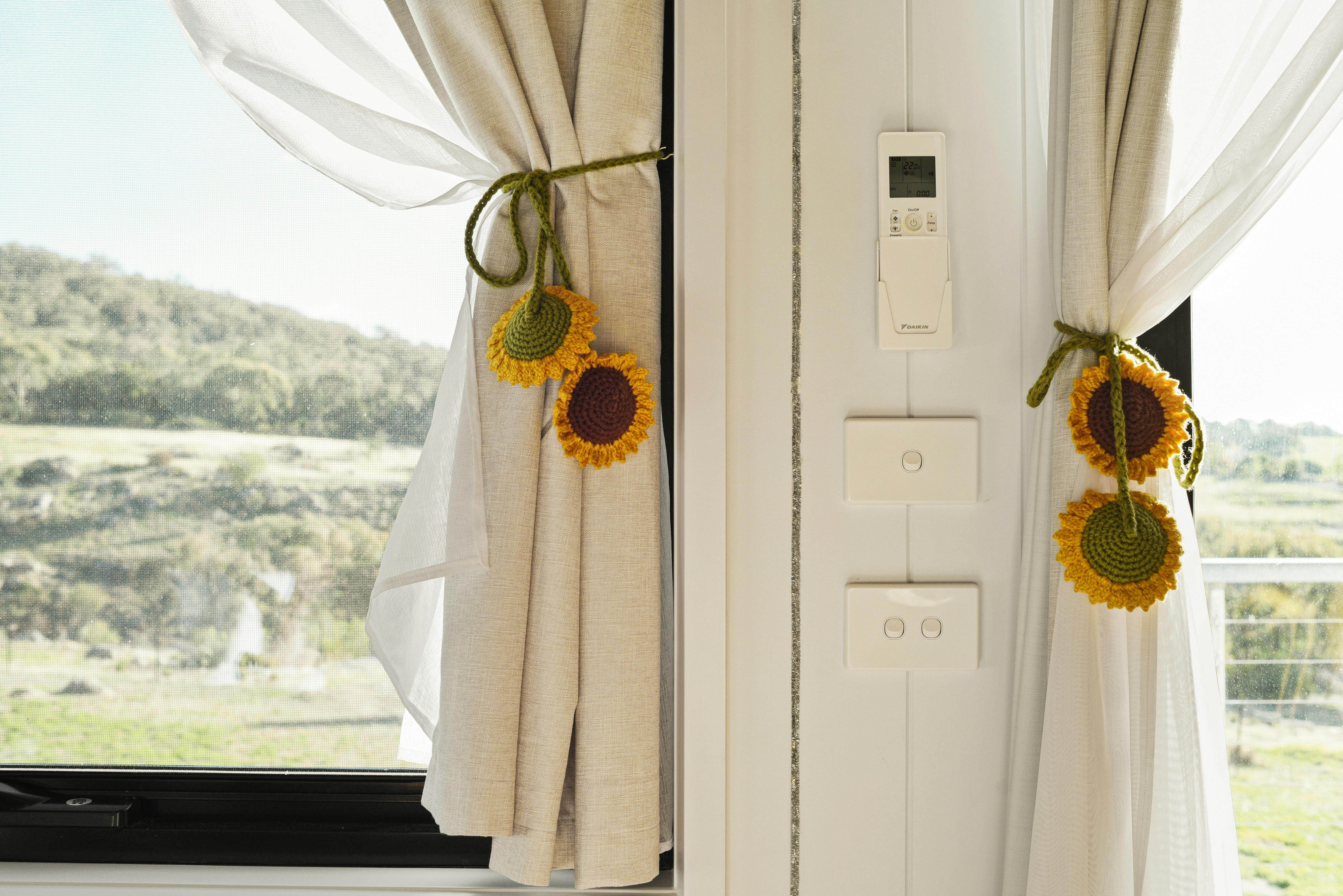 Interior windows showing views and design details