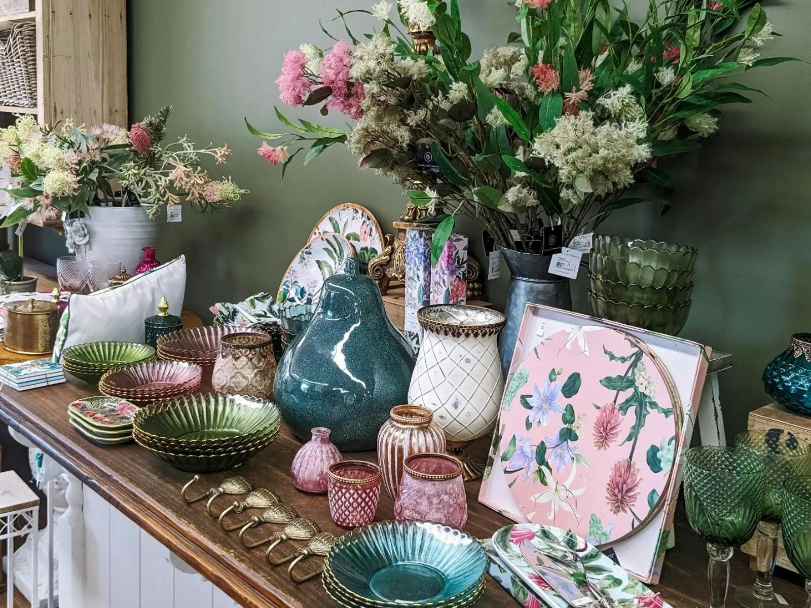 Example of items for sale at Ruben & Flax Homeswares