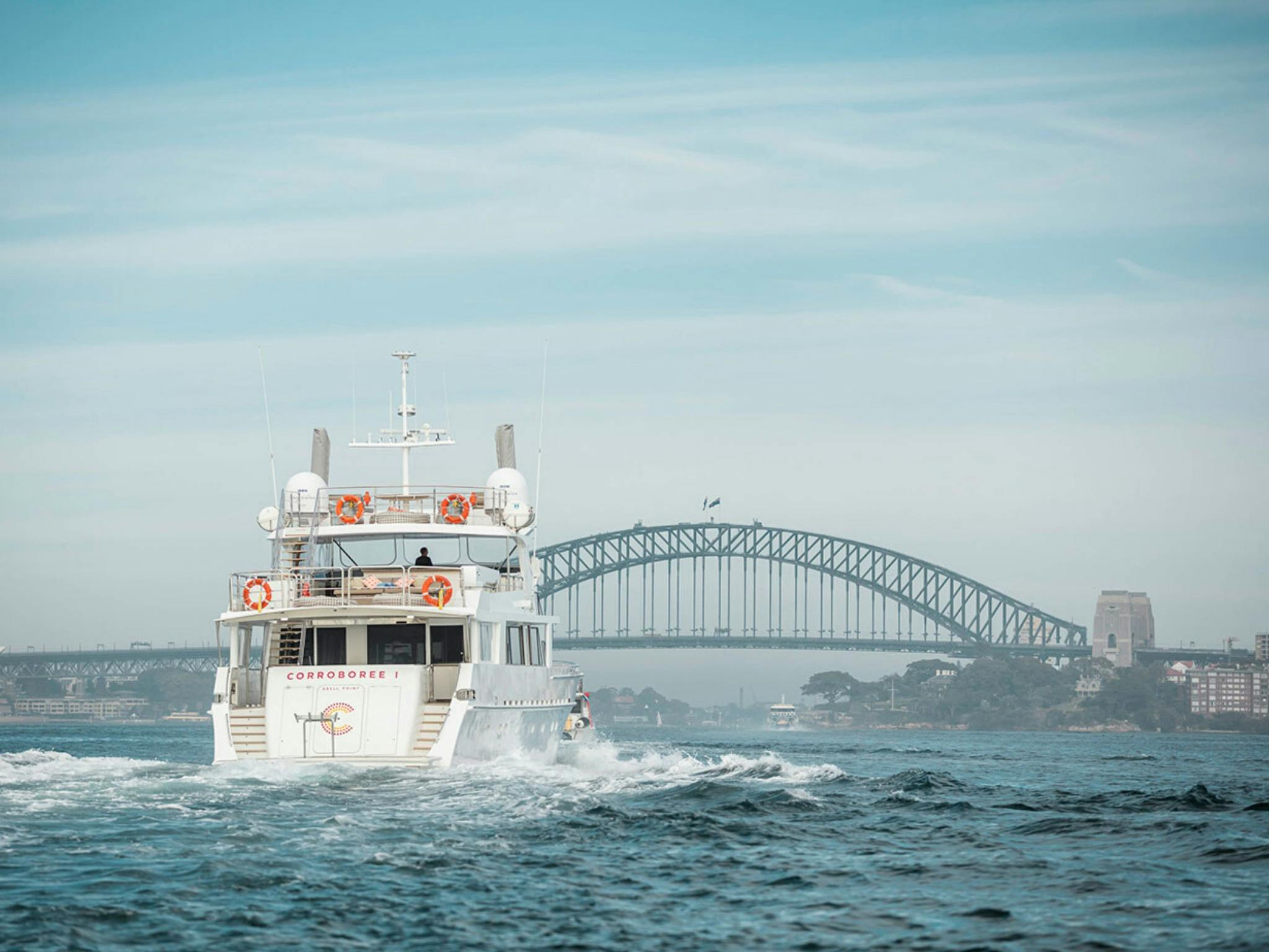 Luxury boat charter Sydney harbour