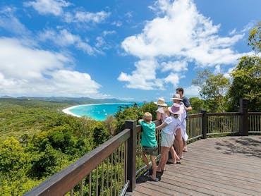 A family at a lookout