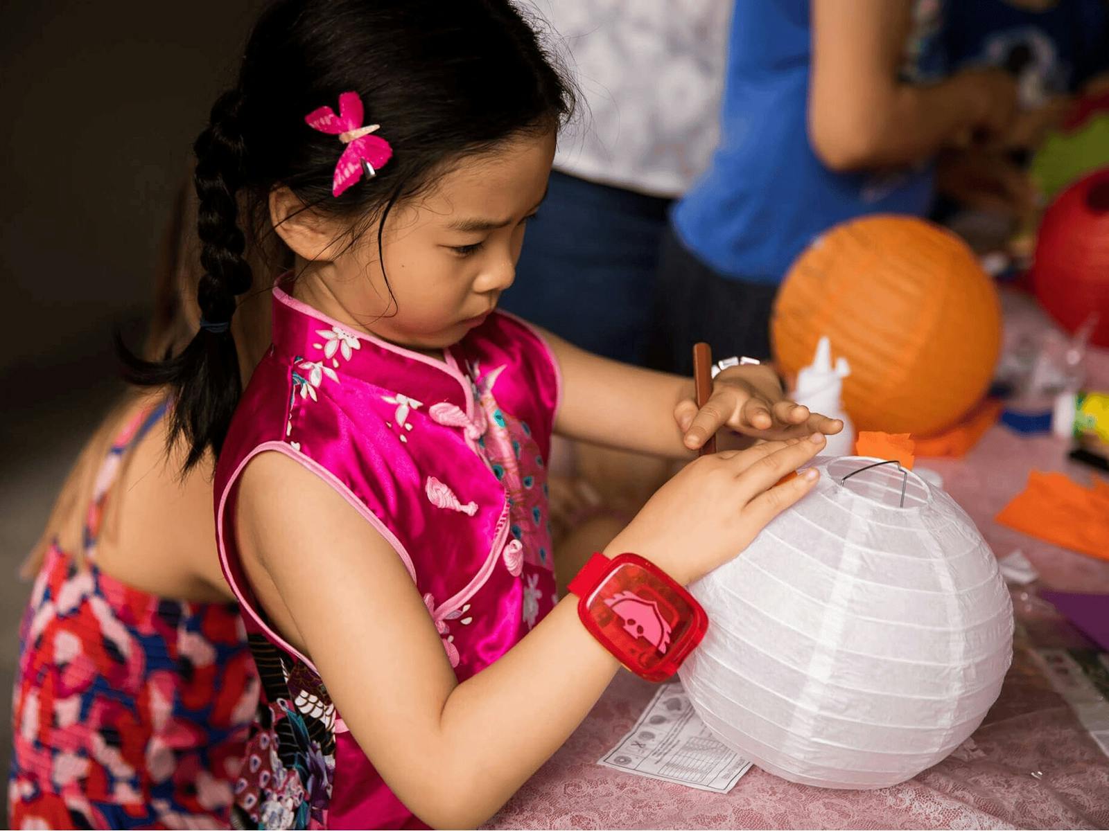 Chinese Garden of Friendship Moon Festival Lantern Decorating