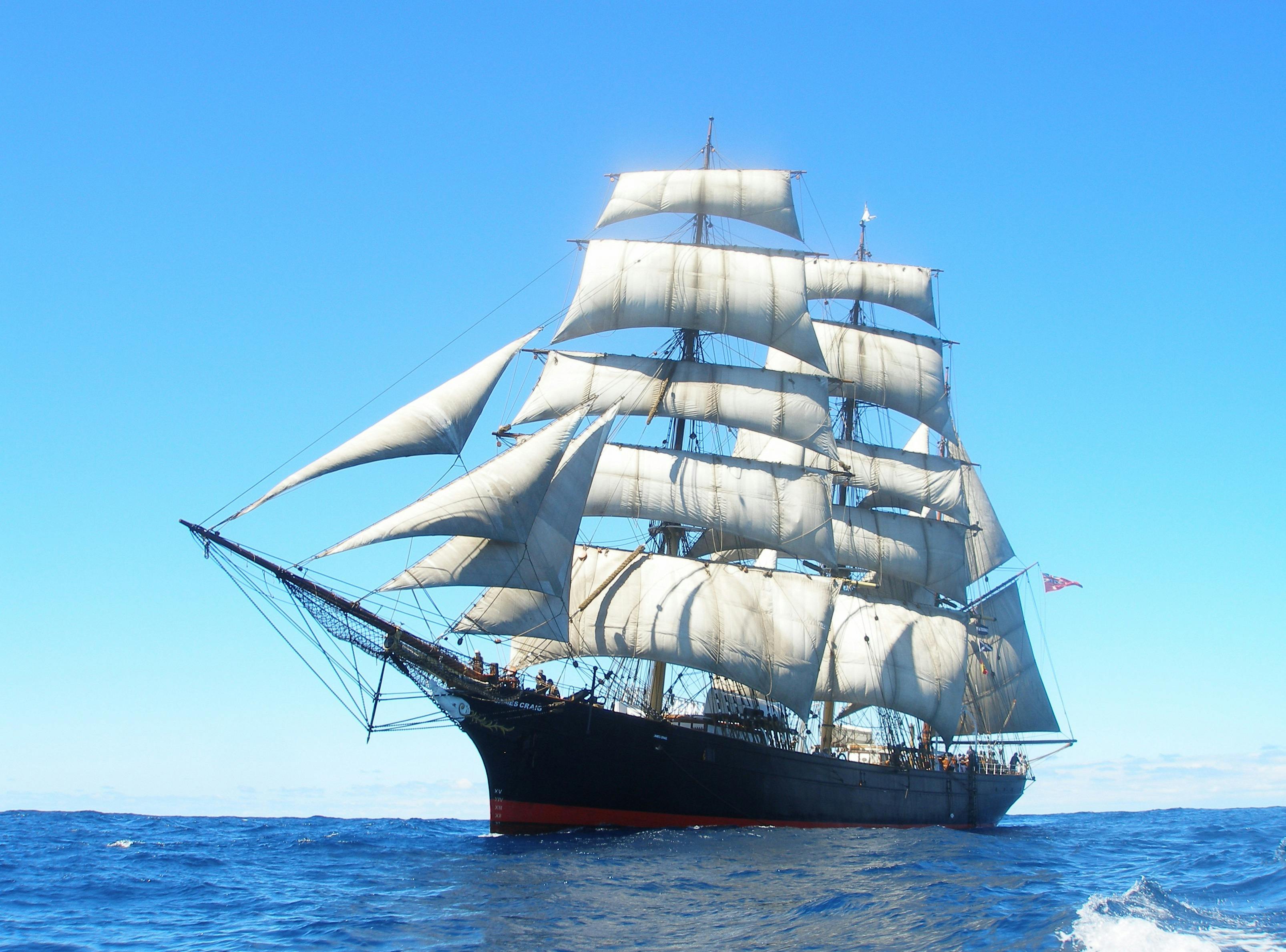 James Craig at sea