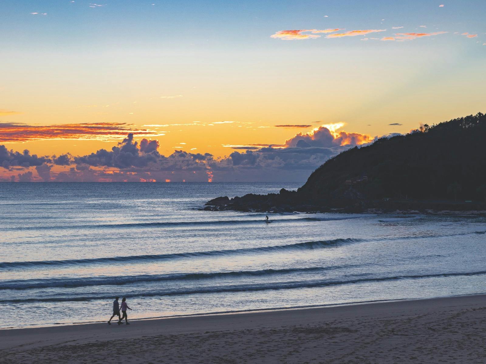 Gentle surf and pastel colours Scotts Heads Beauty is hard to beat
