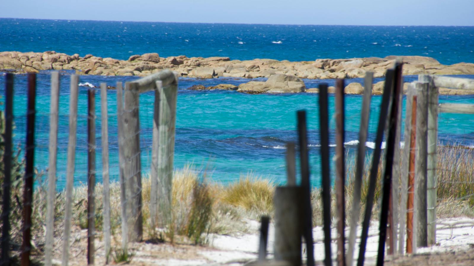 The turquoise ocean at Mt William in north east Tasmania