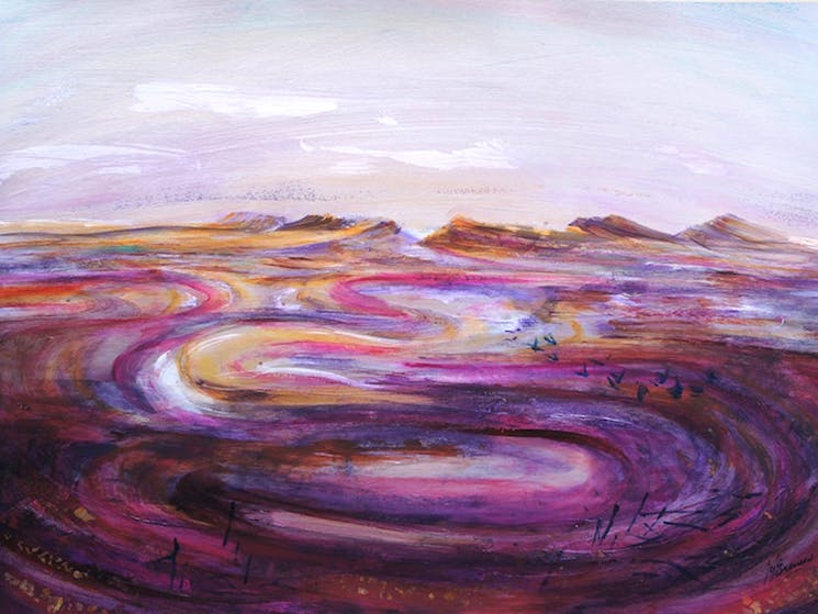 DRYLANDS - SACRED GROUND by Joy Engelman at The Peisley St Gallery