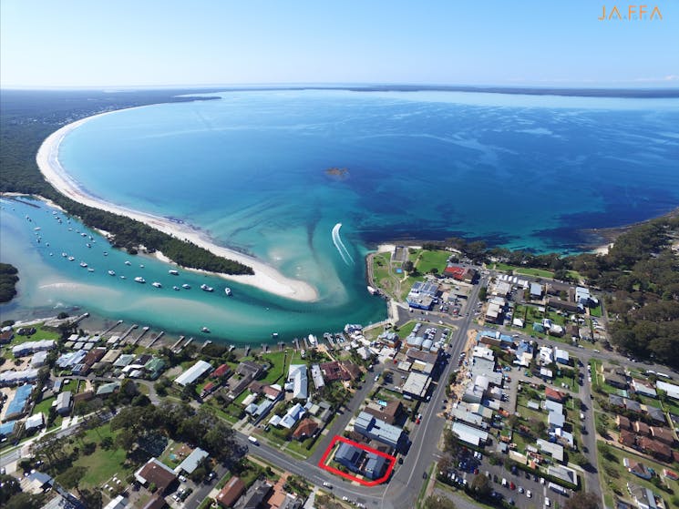 Aerial View of Huskisson and Nautilus Apartments